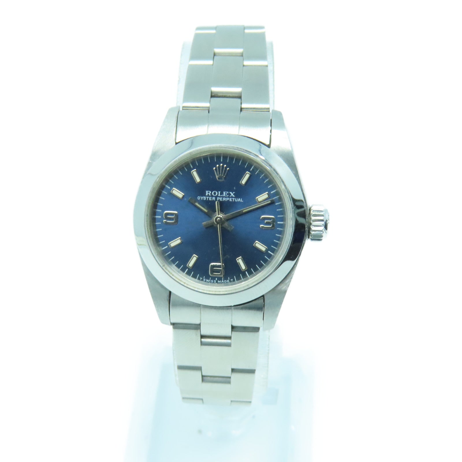 ROLEX Oyster Perpetual不锈钢手表自动机芯蓝色