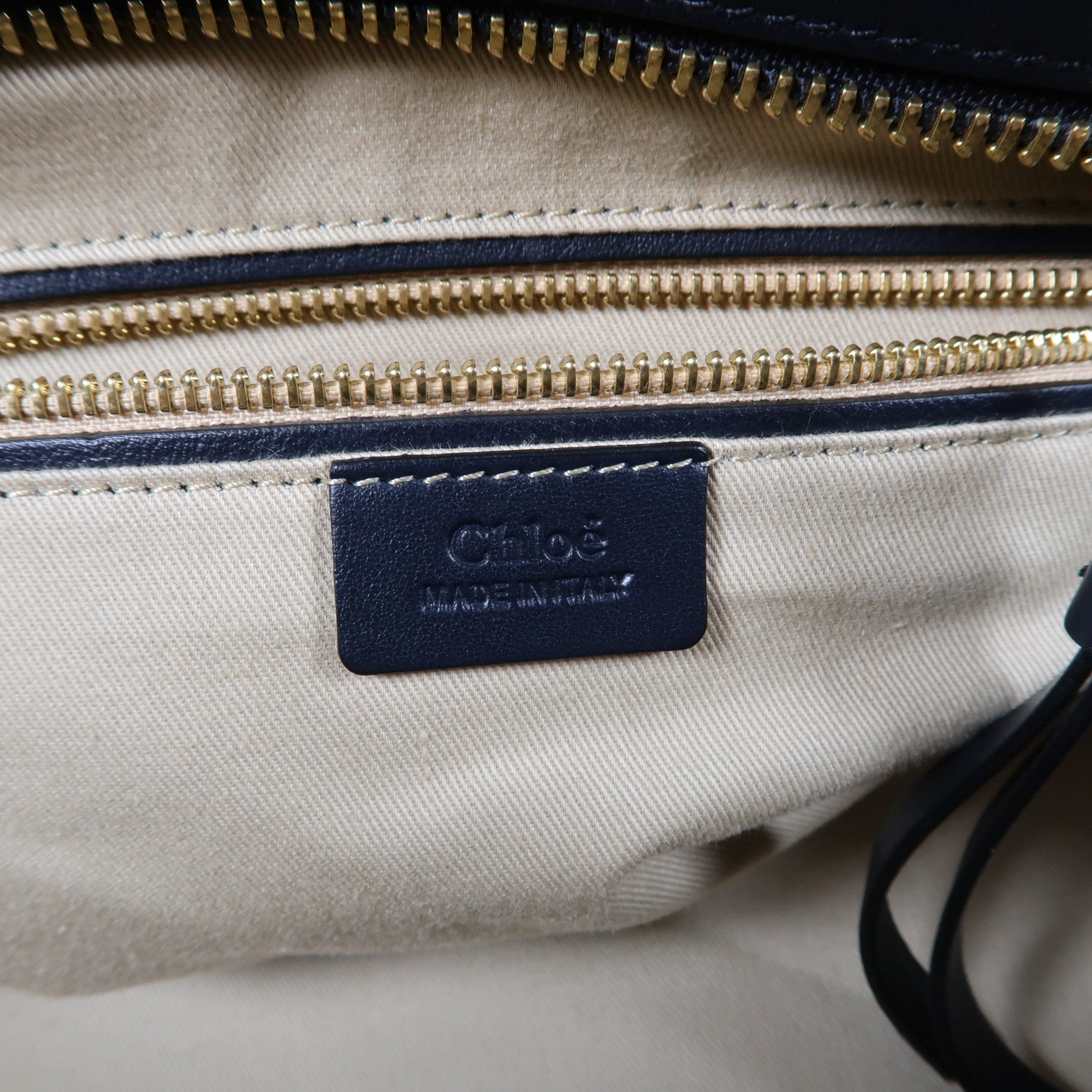 Chloe 牛皮皮革Shoulder Bag金扣肩背袋黑色