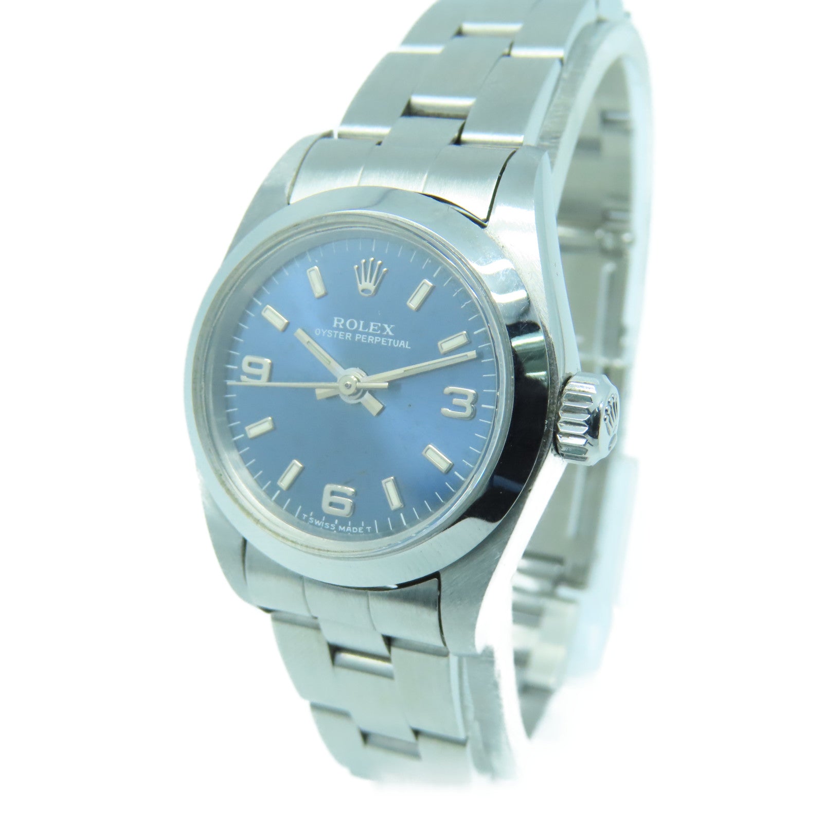 ROLEX Oyster Perpetual不锈钢手表自动机芯蓝色