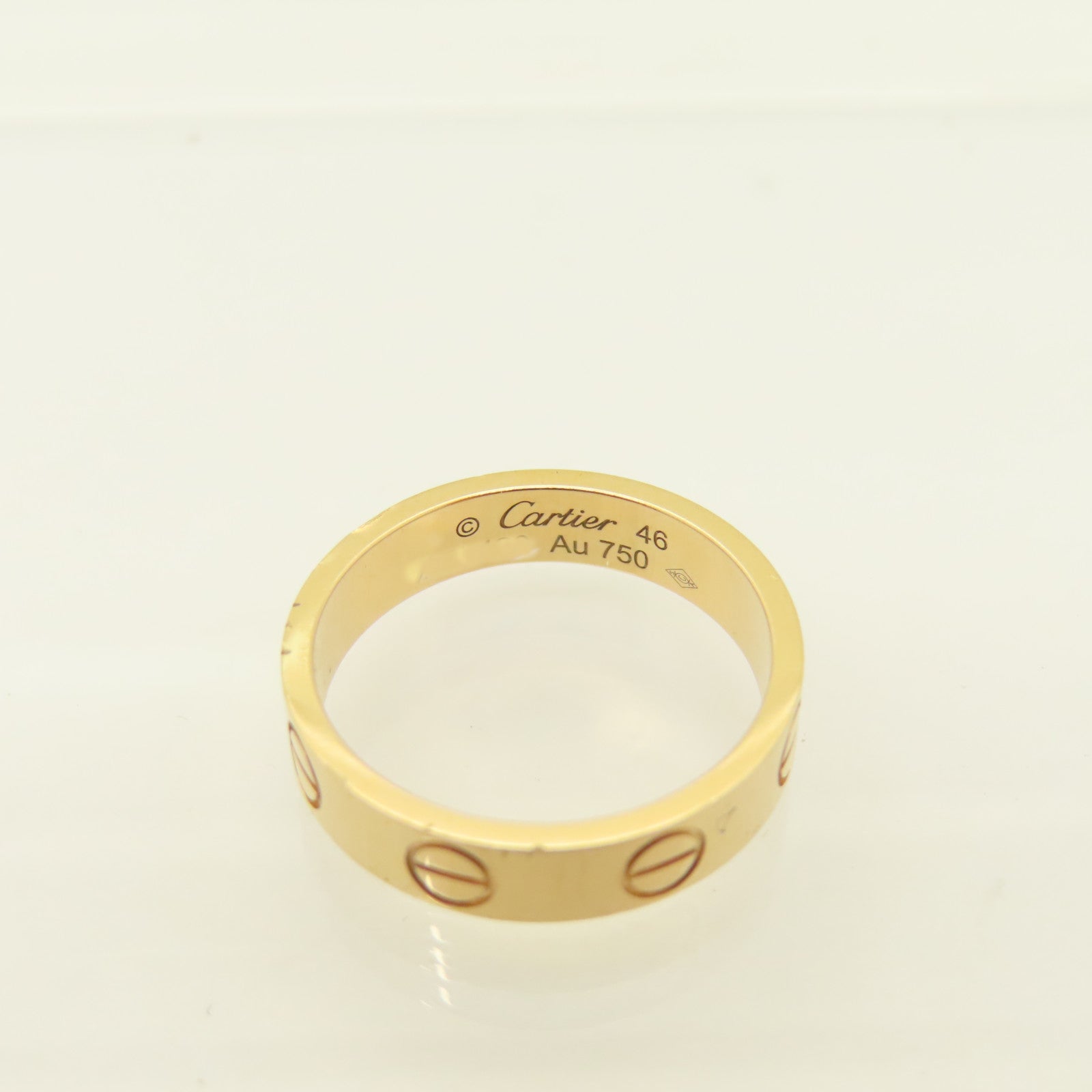 CARTIER 18K Rose Gold Mini Love Ring US#3.5/Cartier#46