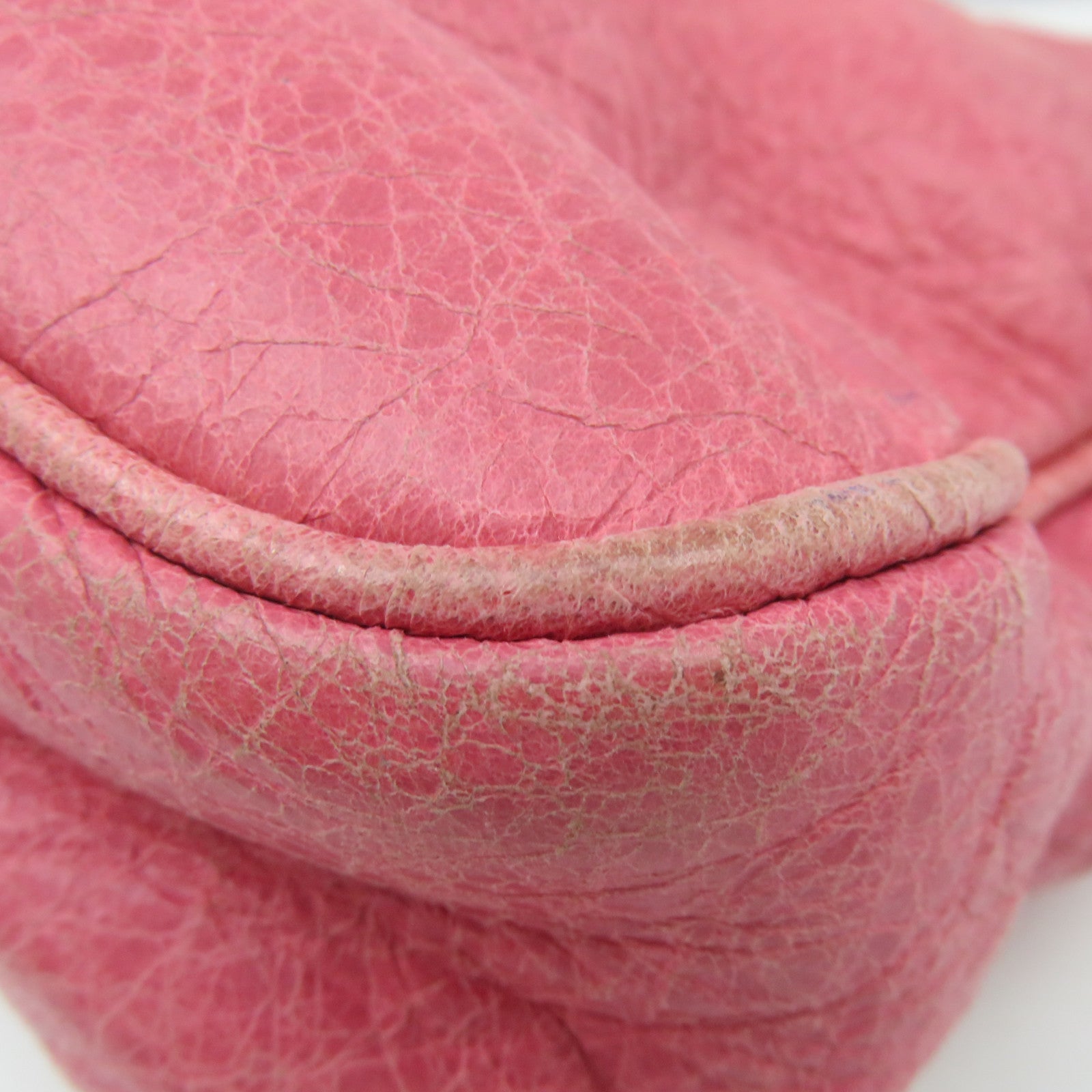 BALENCIAGA Sheepskin Leather Gaint Hip Shoulder Bag Pink