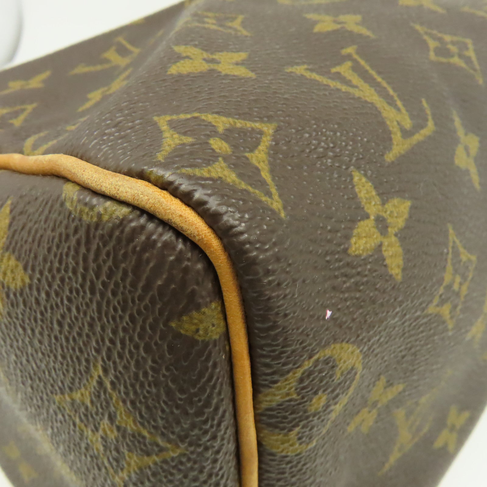 LOUIS VUITTON Monogram Speedy 25 Hand Bag金扣手挽袋啡色