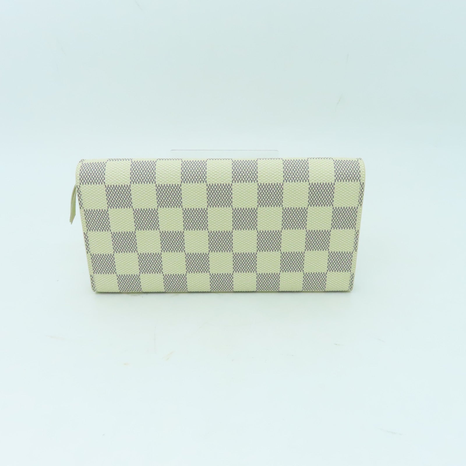 LOUIS VUITTON Damier Azur Portofoille Emily金扣長錢包白色