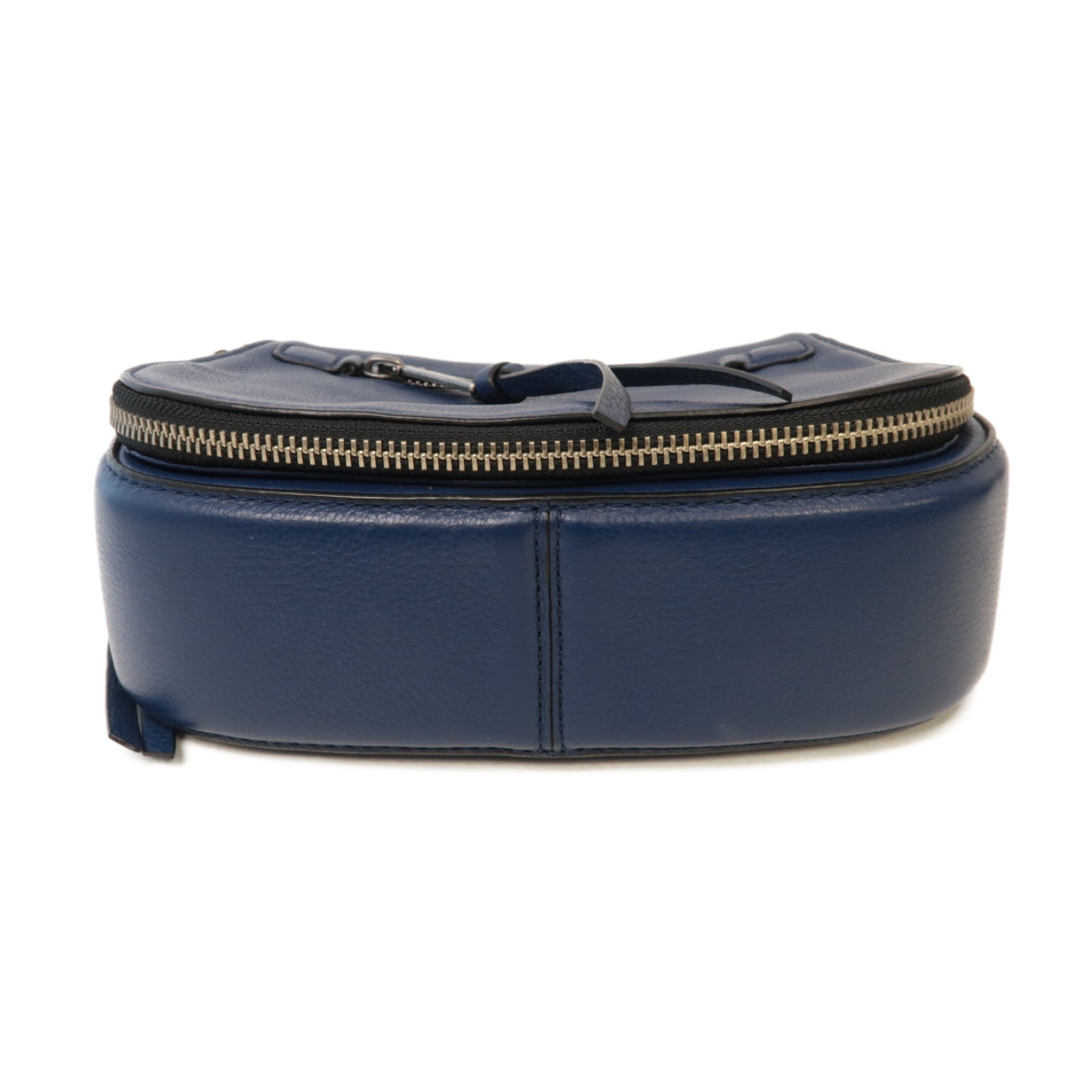 MARC JACOBS 牛皮皮革Shoulder Bag銀扣肩背袋藍色