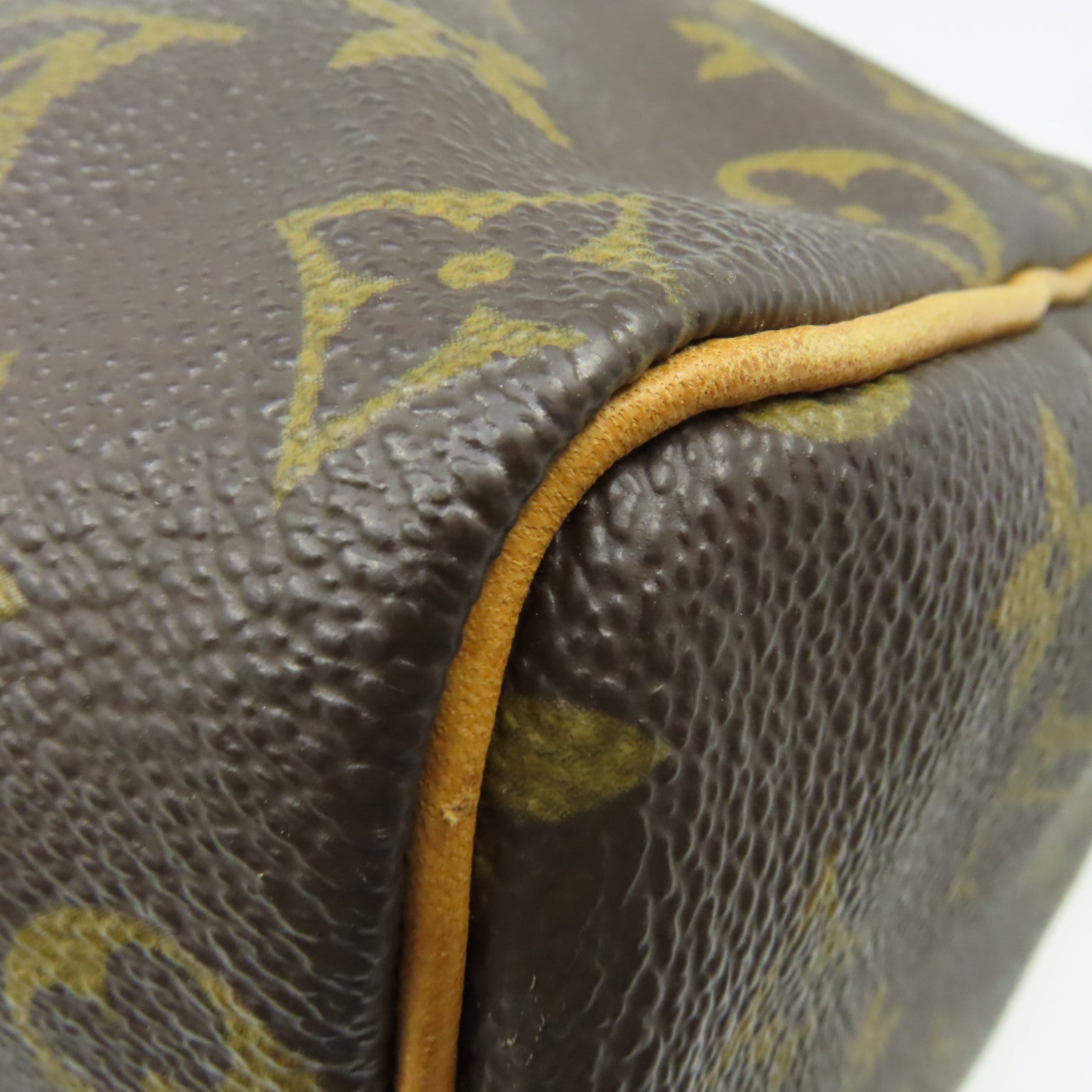 LOUIS VUITTON Monogram Speedy 25 Hand Bag金扣手挽袋啡色