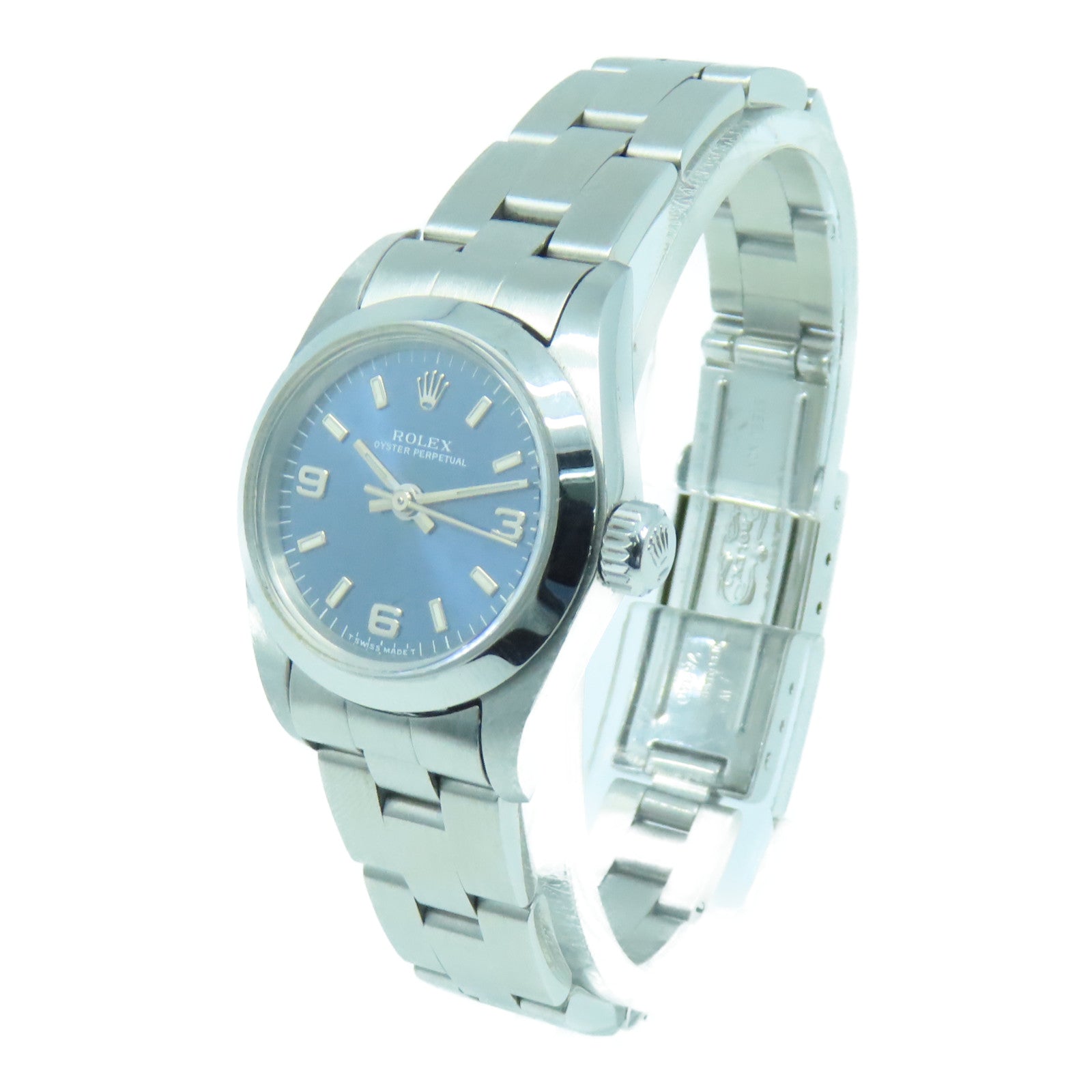 ROLEX Oyster Perpetual不锈钢手表自动机芯蓝色