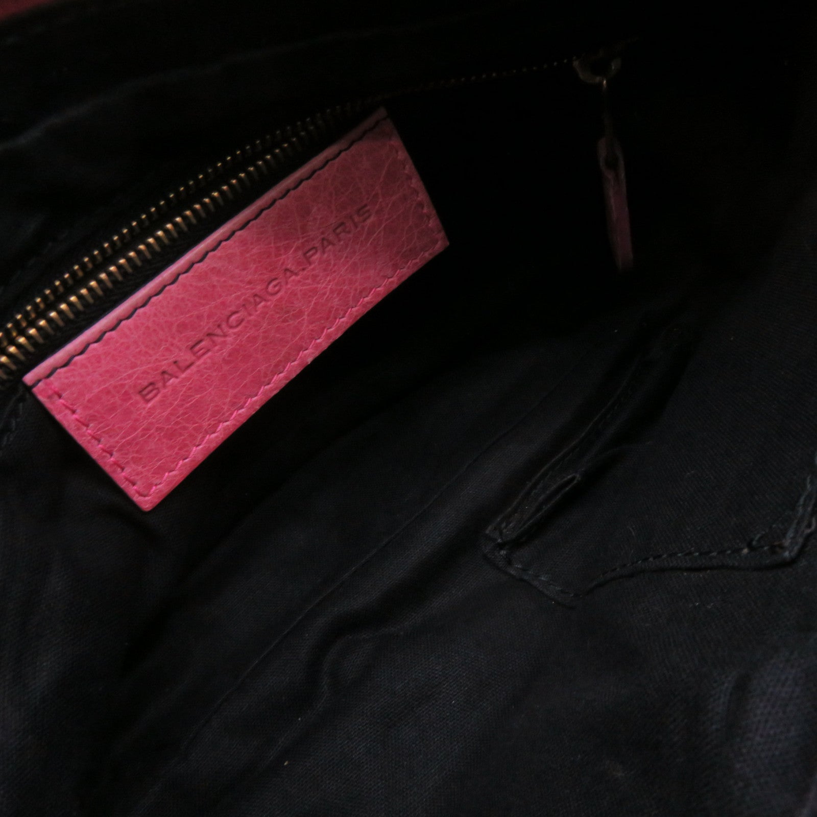 BALENCIAGA Sheepskin Leather Gaint Hip Shoulder Bag Pink