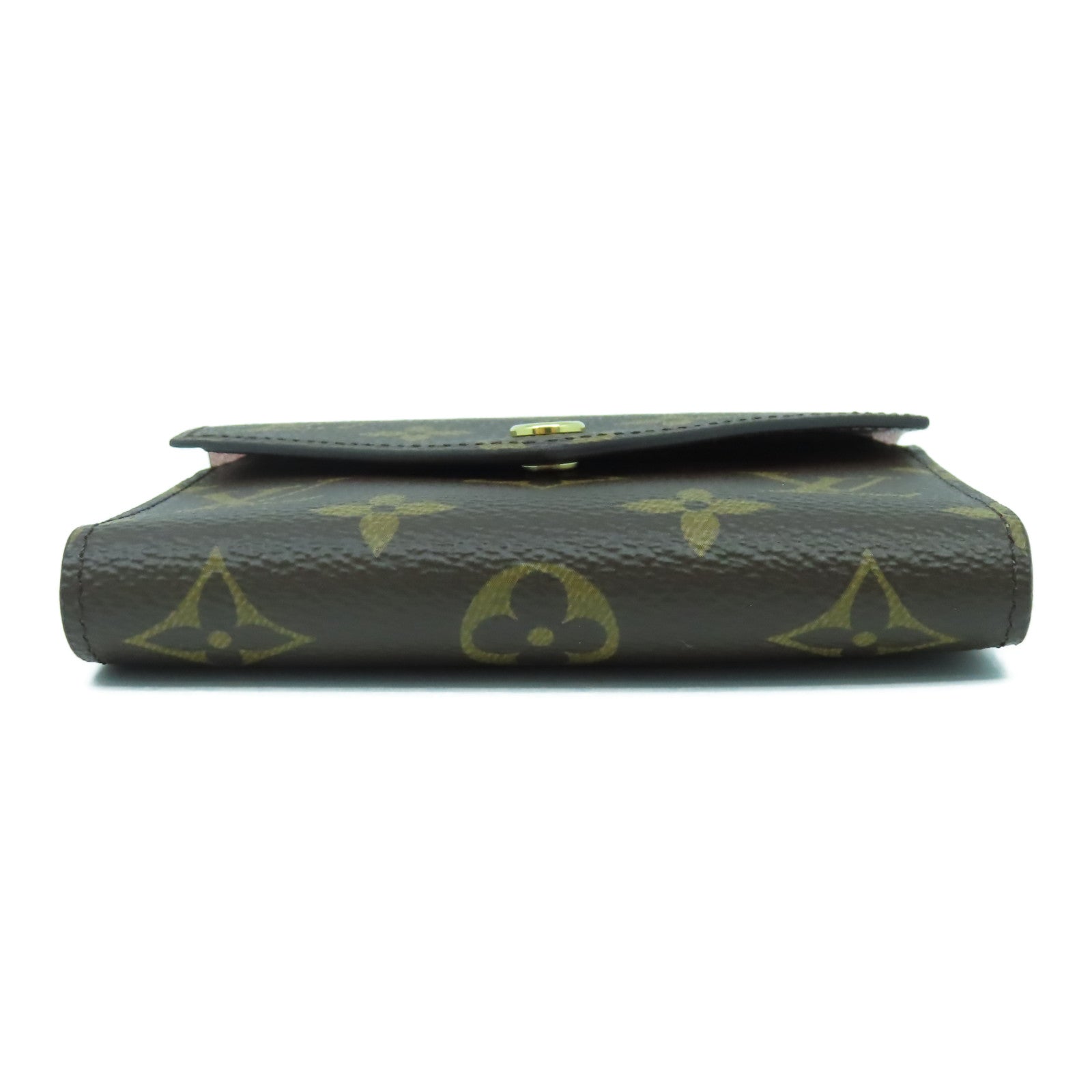LOUIS VUITTON Monogram Victorine金扣錢包啡色/粉紅色