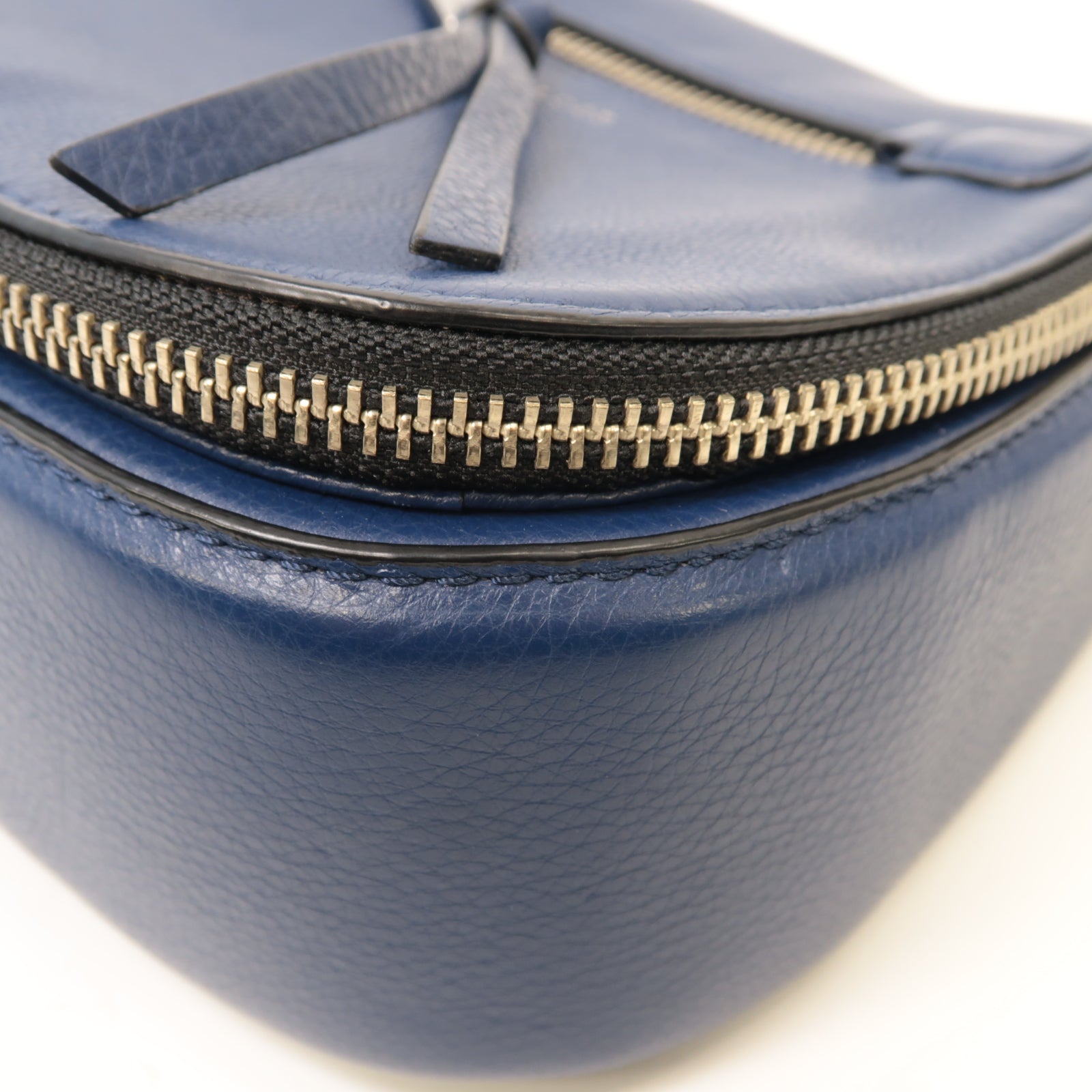 MARC JACOBS 牛皮皮革Shoulder Bag銀扣肩背袋藍色