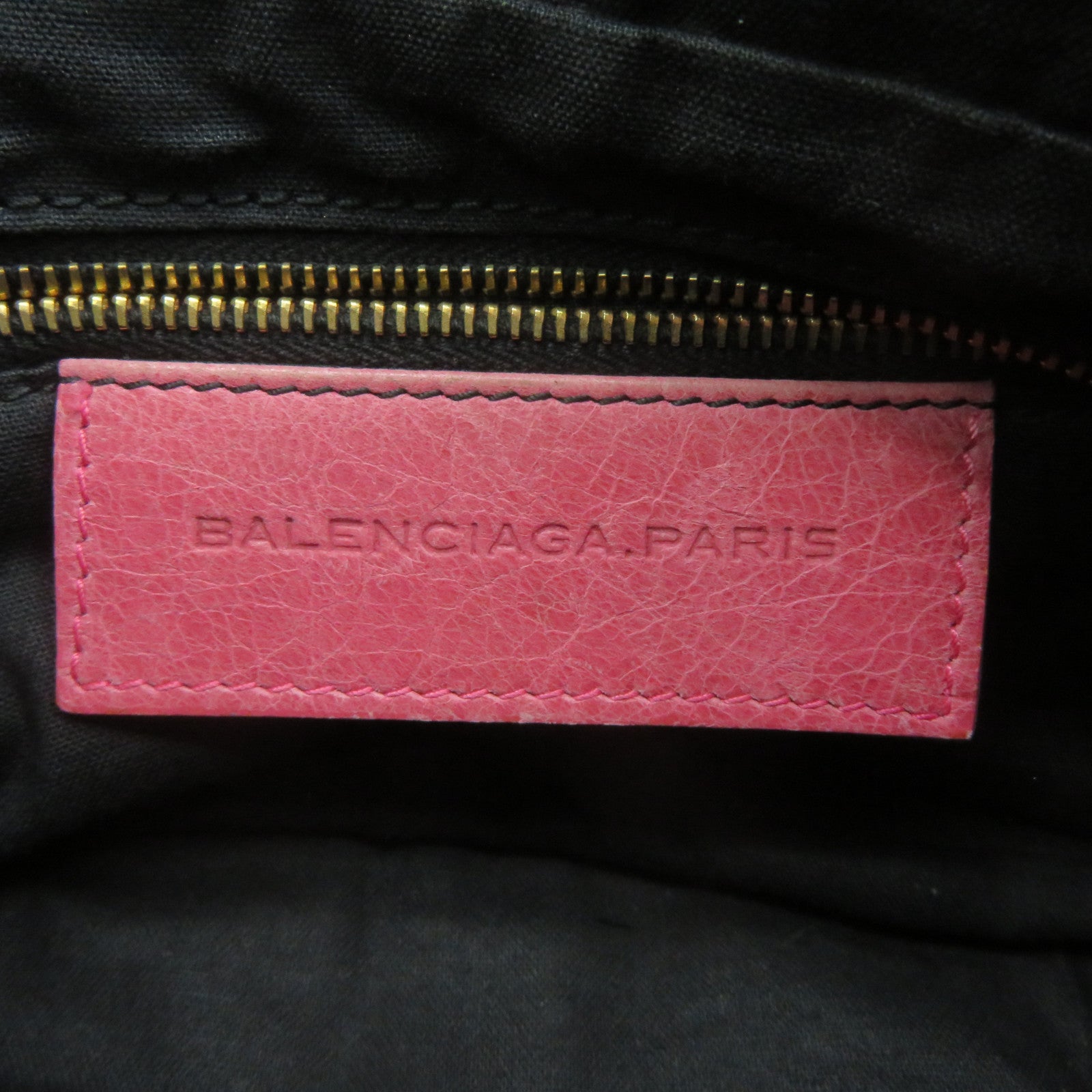 BALENCIAGA Sheepskin Leather Gaint Hip Shoulder Bag Pink