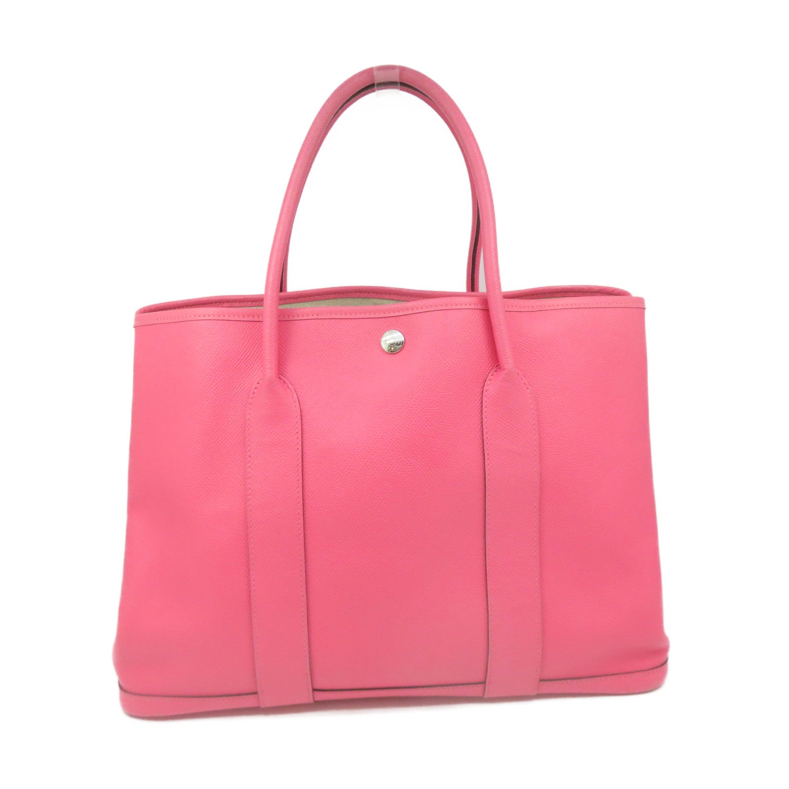 HERMES 【激減優惠】Epsom皮革Garden Party PM Tote Bag手挽袋粉紅色