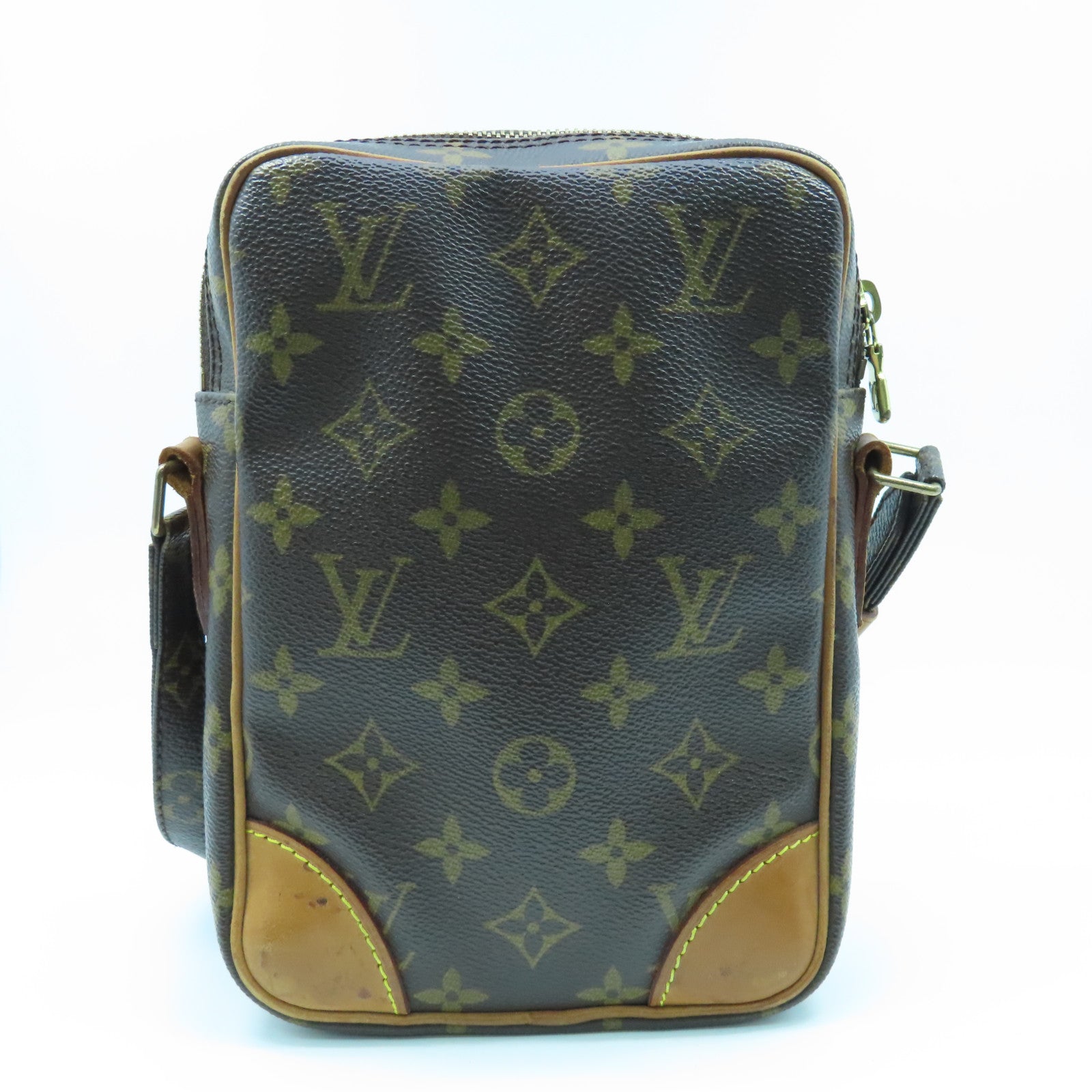 LOUIS VUITTON Monogram Danube金扣肩背袋啡色