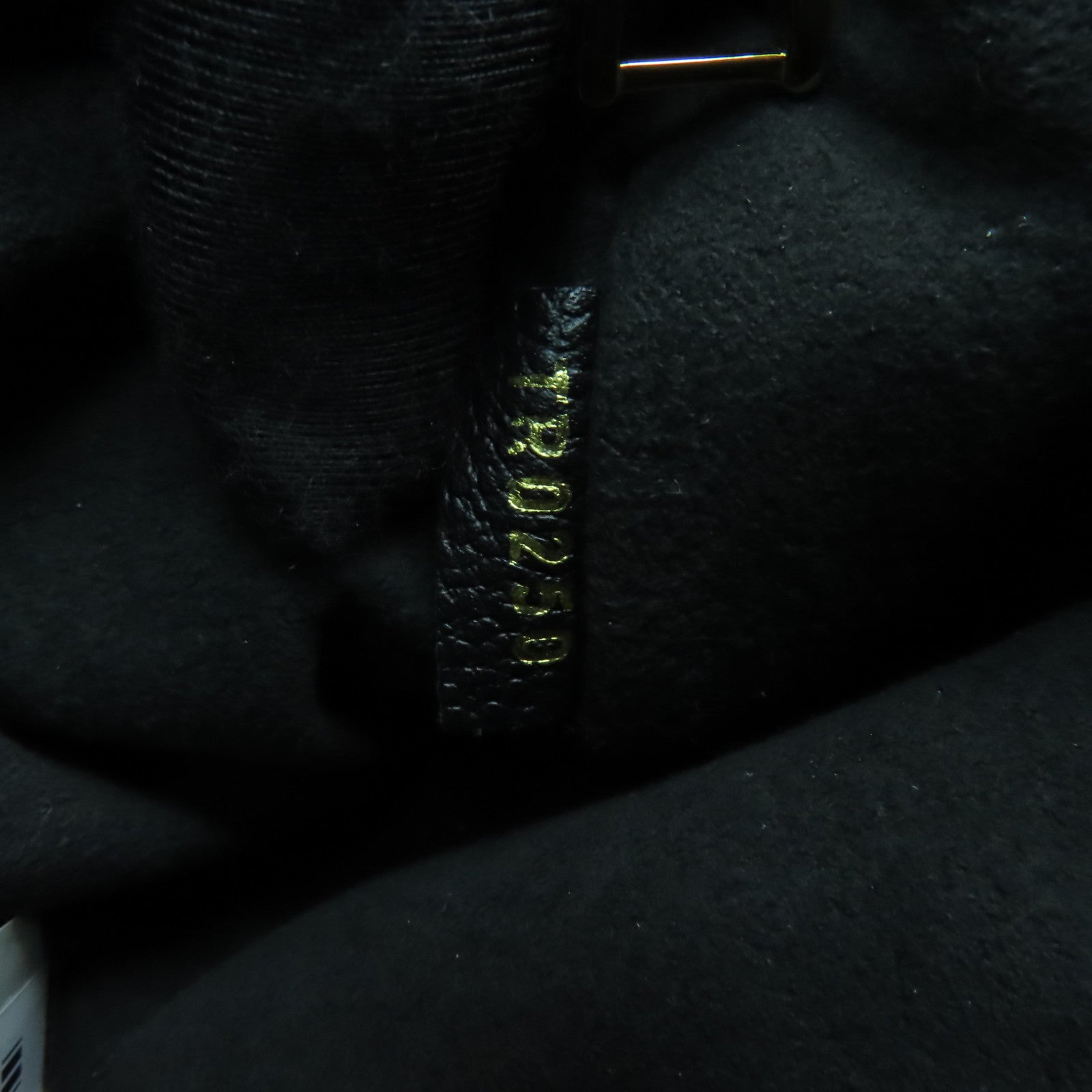 LOUIS VUITTON Monogram Empreinte Vavin PM金扣鏈帶肩背袋深藍色