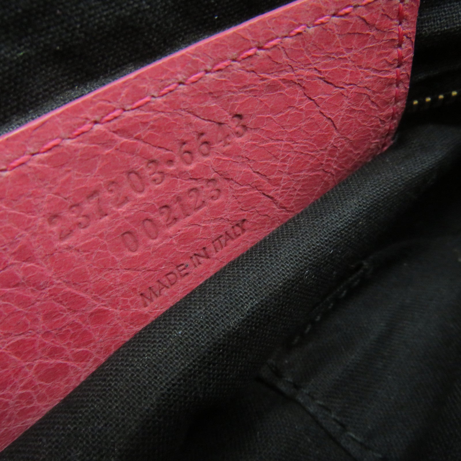 BALENCIAGA Sheepskin Leather Gaint Hip Shoulder Bag Pink