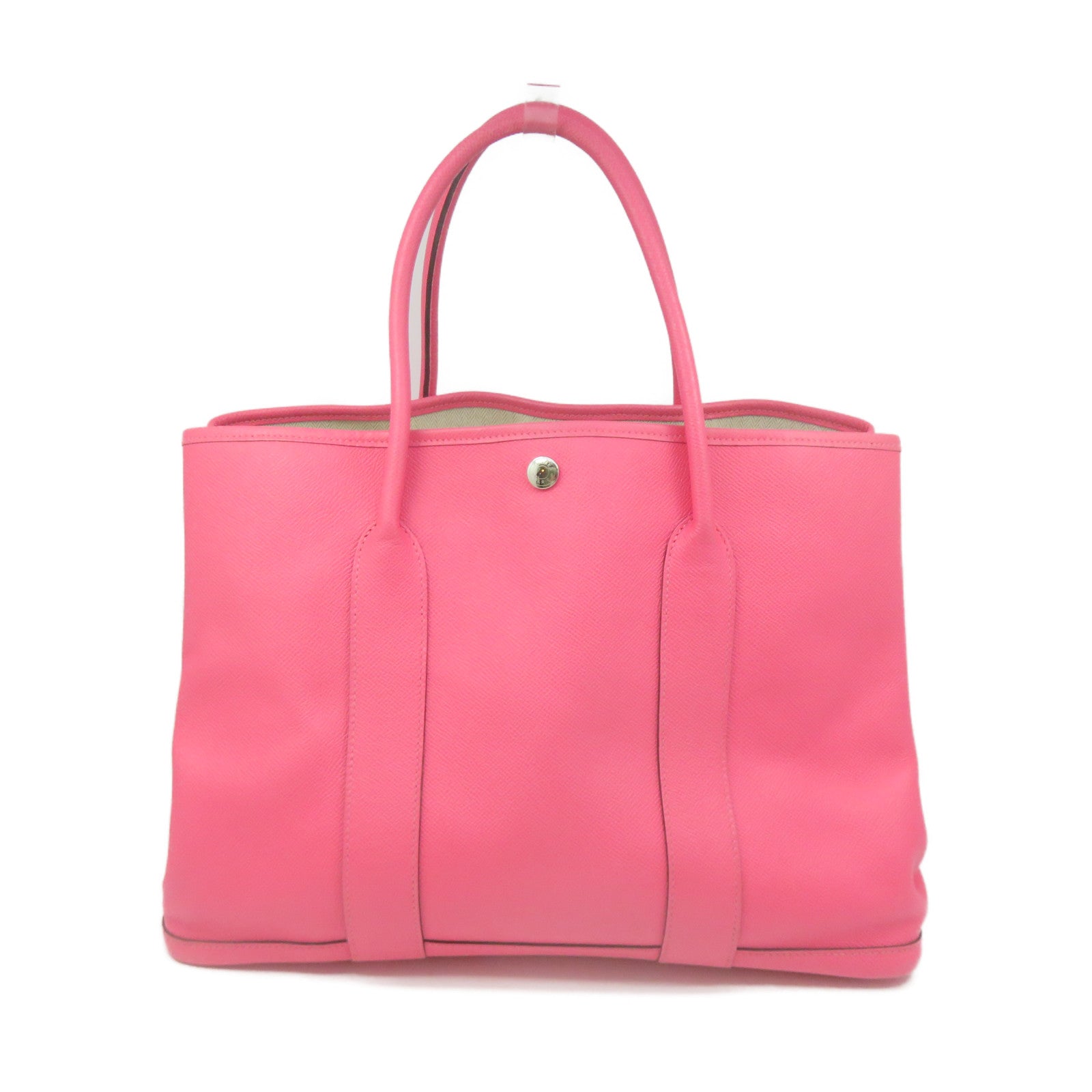 HERMES 【激減優惠】Epsom皮革Garden Party PM Tote Bag手挽袋粉紅色