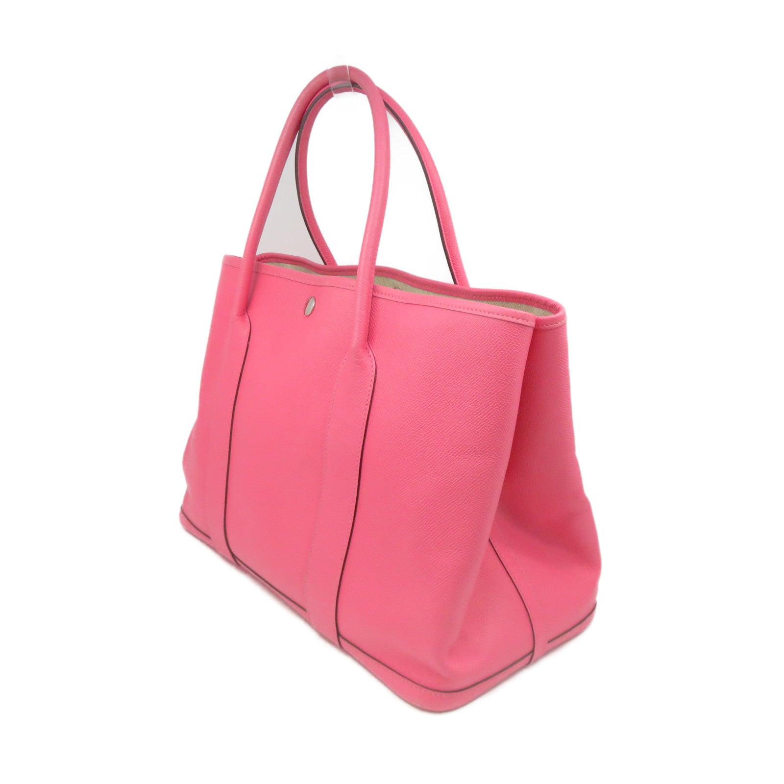 HERMES 【激減優惠】Epsom皮革Garden Party PM Tote Bag手挽袋粉紅色