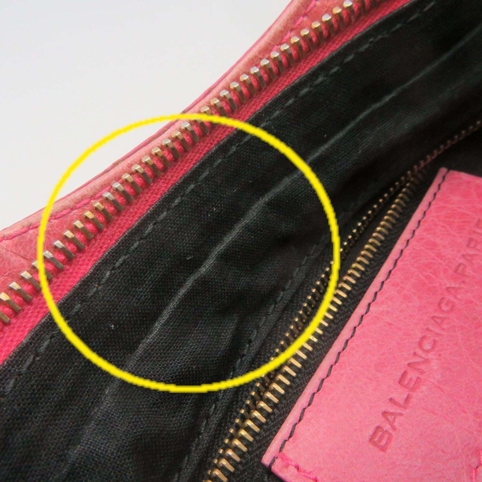 BALENCIAGA Sheepskin Leather Gaint Hip Shoulder Bag Pink