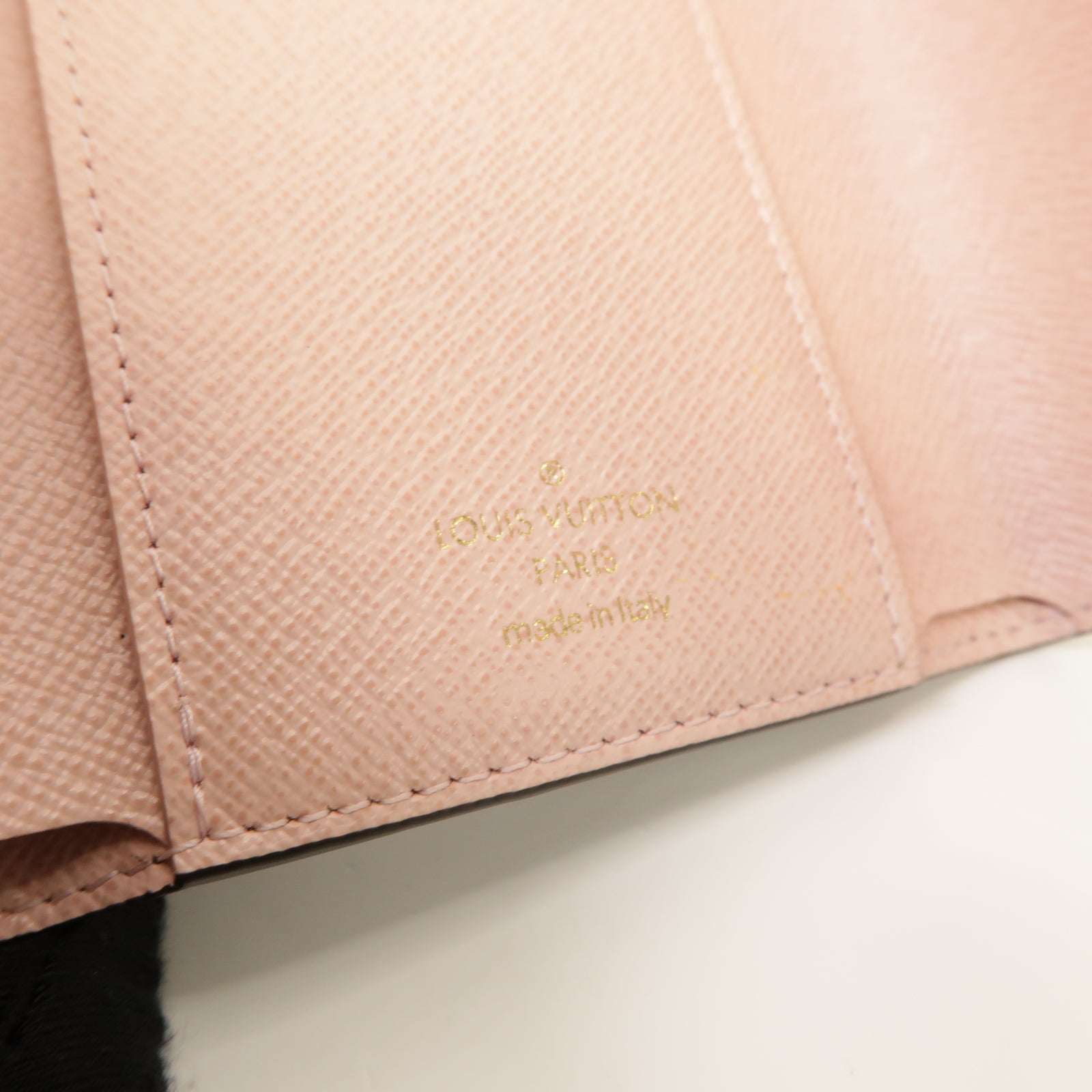 LOUIS VUITTON Monogram Victorine Wallet金扣錢包棕色/粉紅色