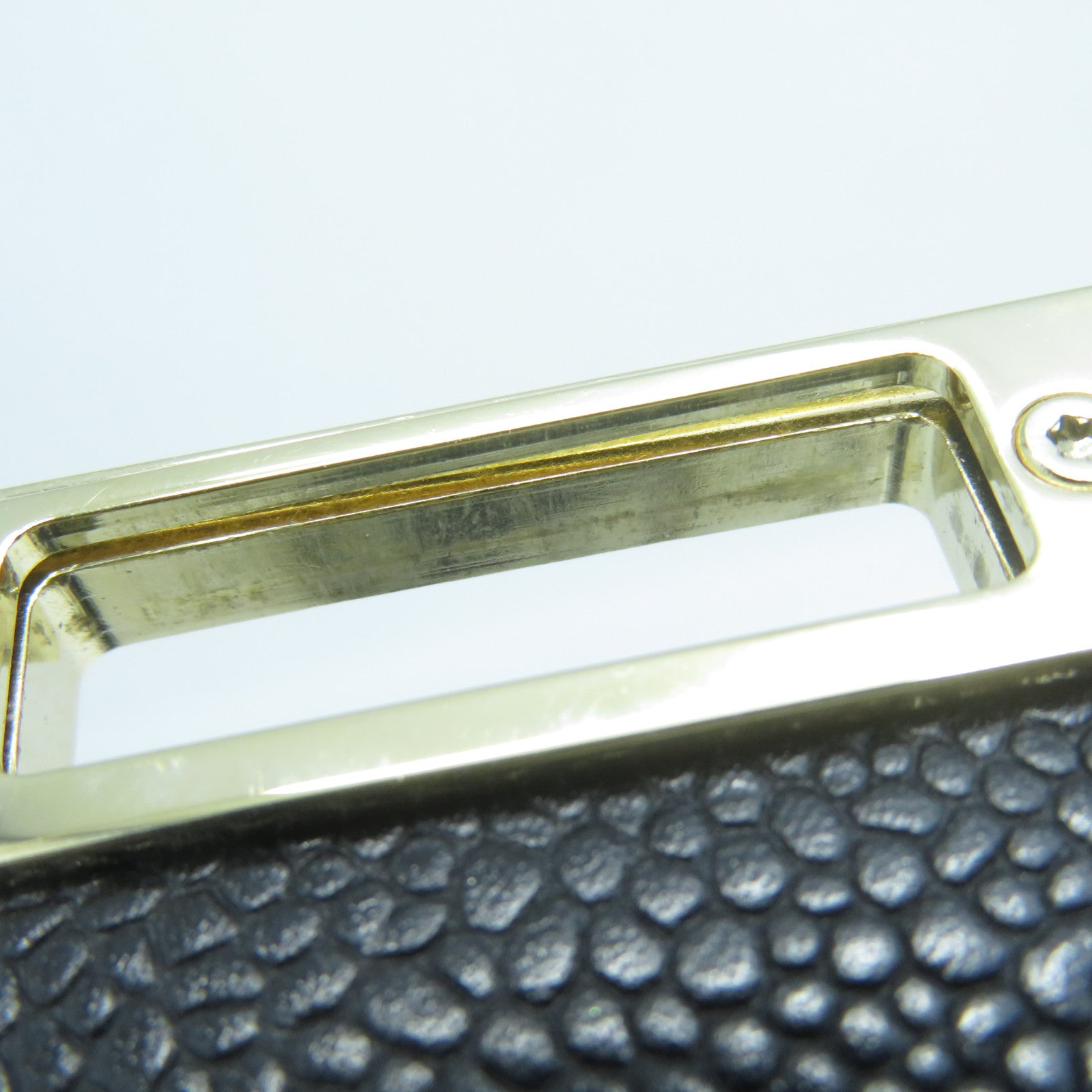 CHANEL 菱格Caviar皮革Chain Shoulder金扣鏈帶肩背袋黑色