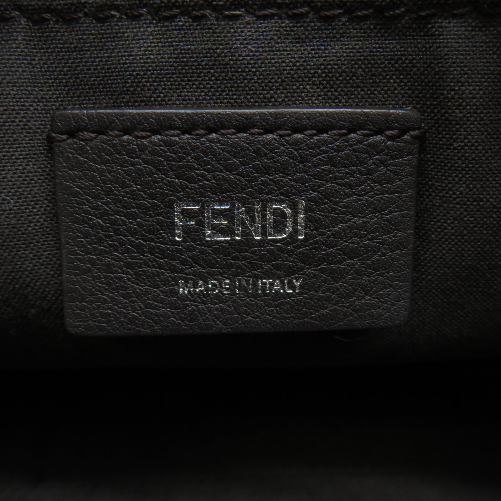 FENDI 牛皮皮革By The Way銀扣手挽肩背兩用袋灰色/藍色