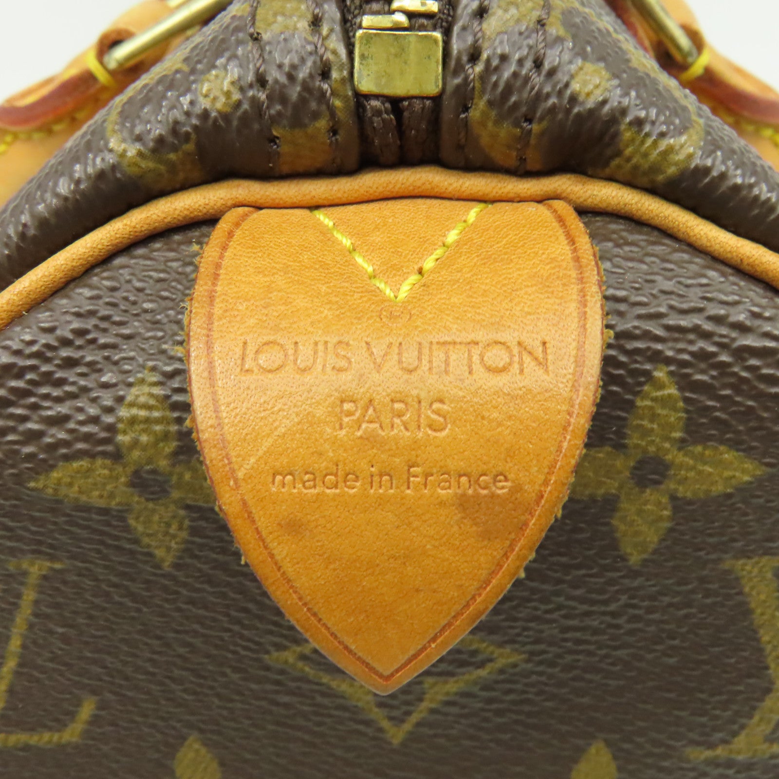 LOUIS VUITTON Monogram Speedy 25 Hand Bag金扣手挽袋啡色