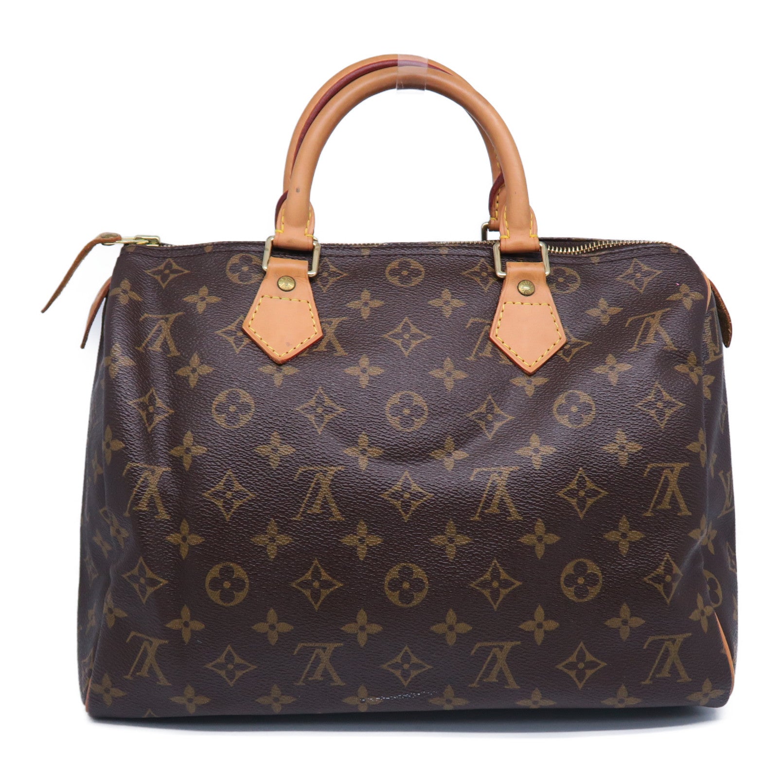 LOUIS VUITTON 【激減優惠】Monogram Speedy 30金扣手挽袋啡色