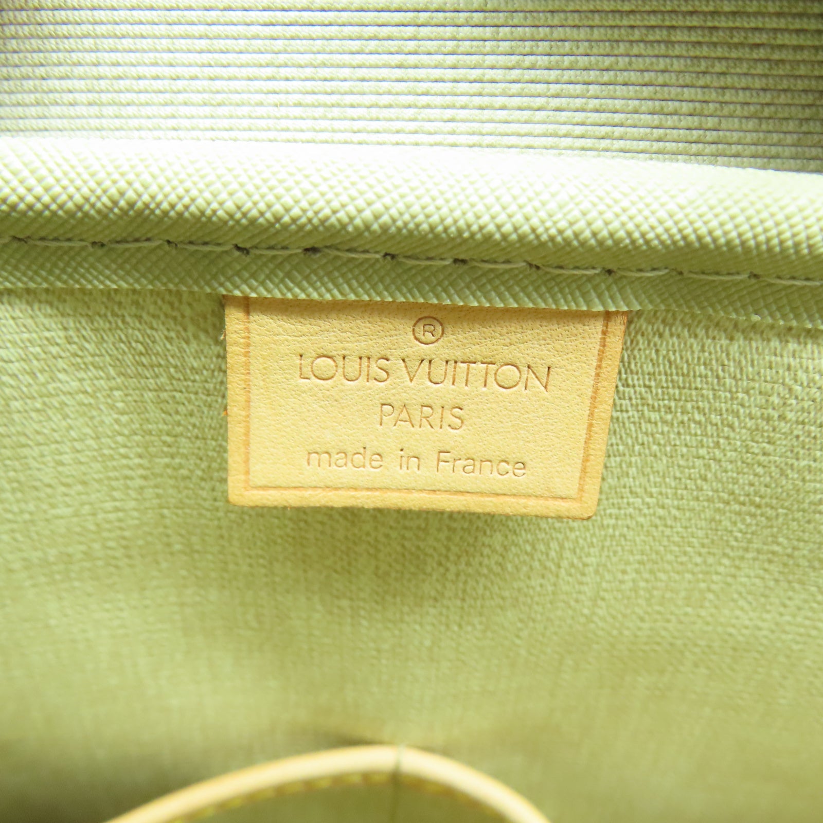 LOUIS VUITTON Monogram Deauville GM金扣手挽袋棕色