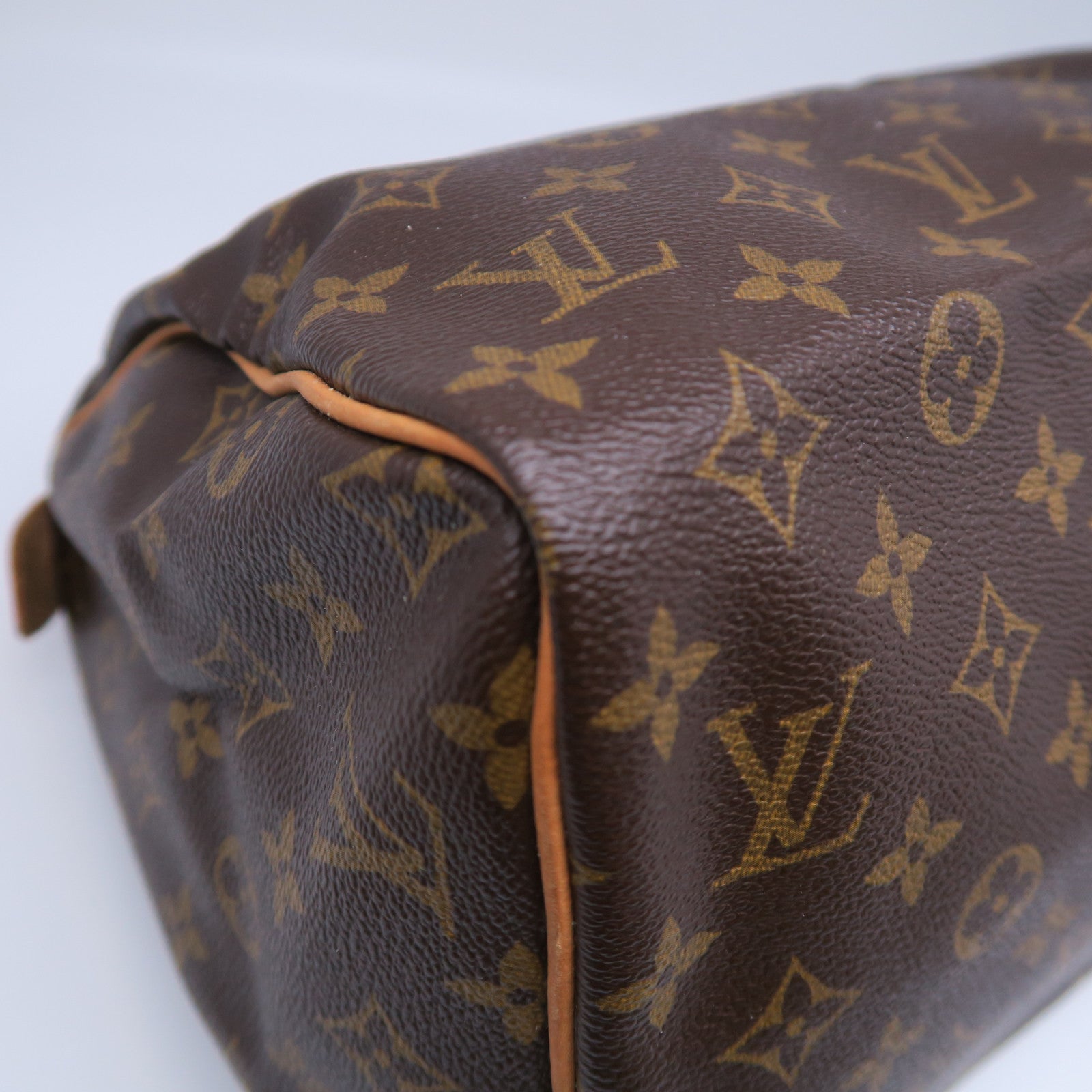 LOUIS VUITTON 【激減優惠】Monogram Speedy 30金扣手挽袋啡色