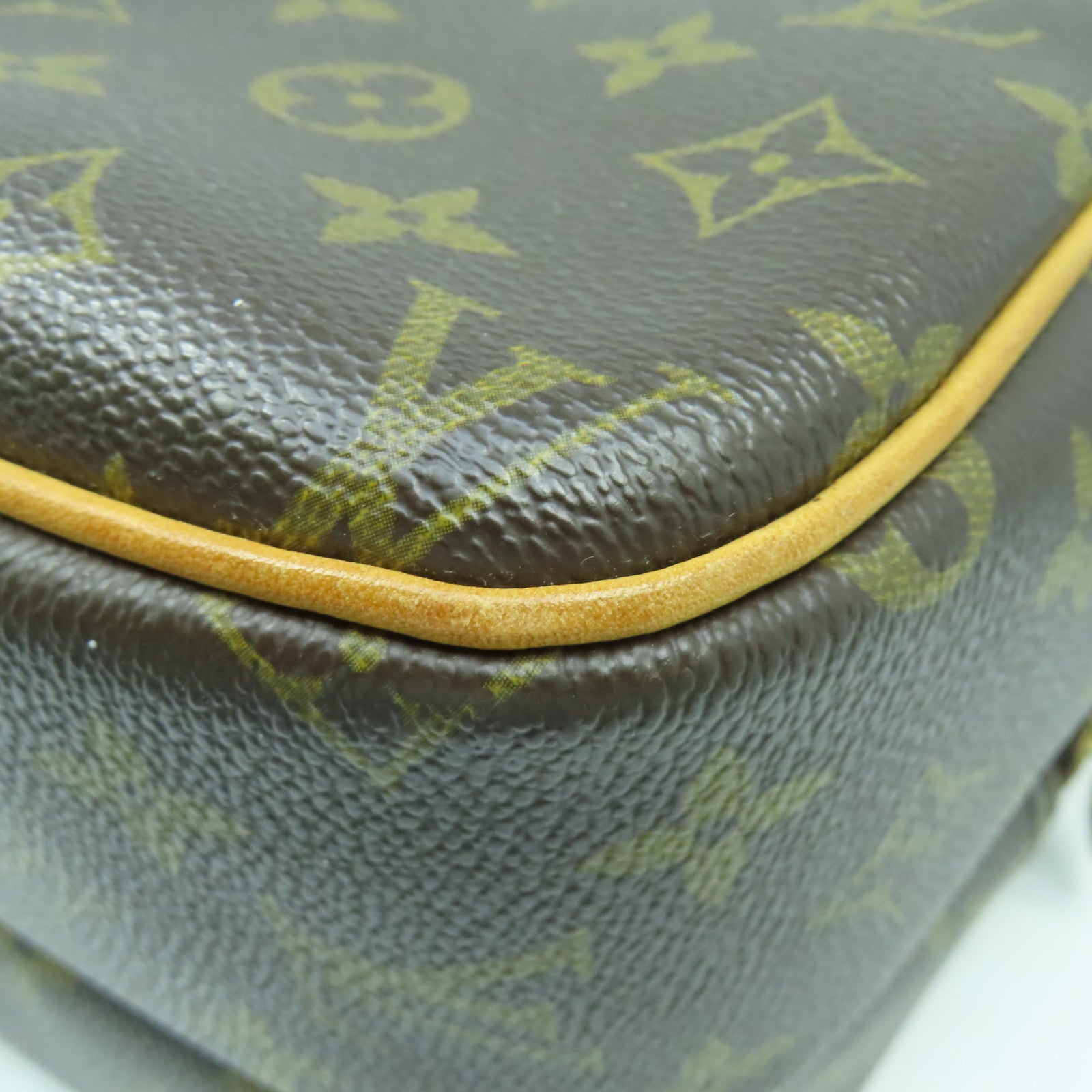 LOUIS VUITTON Monogram Reporter金扣肩背袋啡色