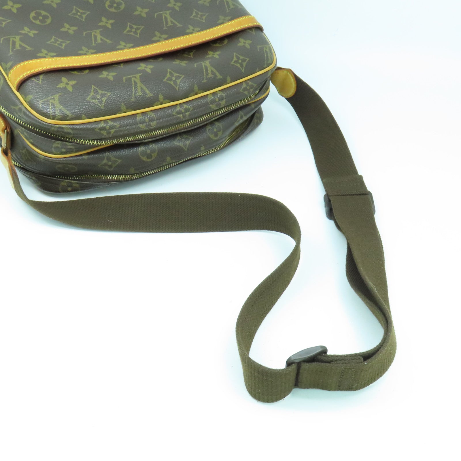 LOUIS VUITTON Monogram Reporter金扣肩背袋啡色