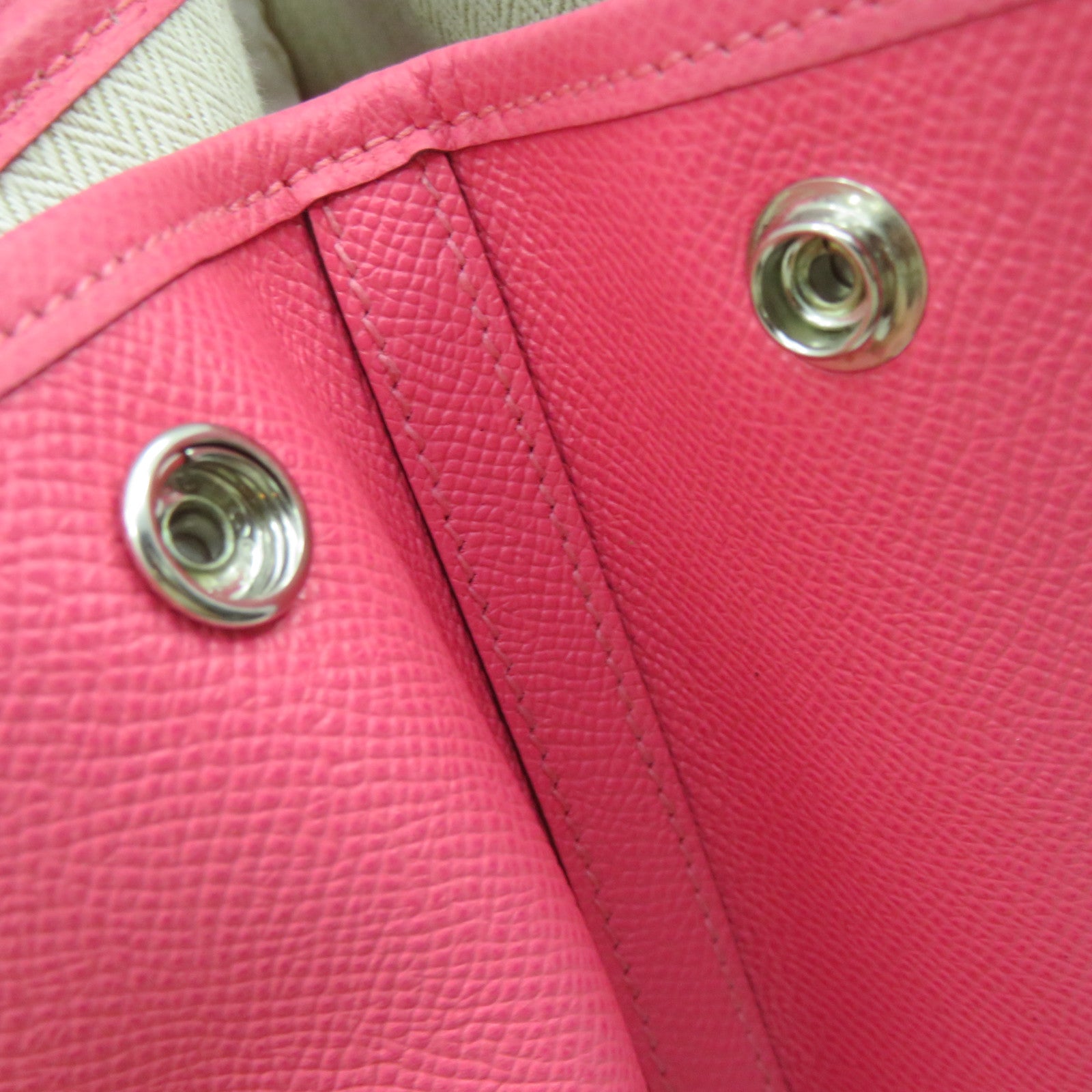 HERMES 【激減優惠】Epsom皮革Garden Party PM Tote Bag手挽袋粉紅色