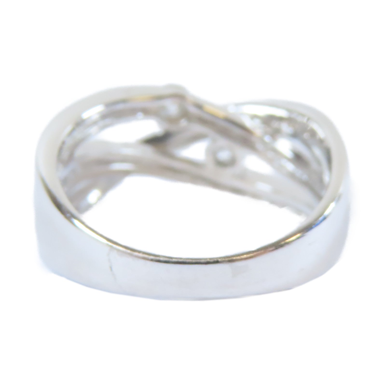JEWELRY PT900鉑金Diamond Ring0.194ct/0.107ct鑽石戒指US#6.5