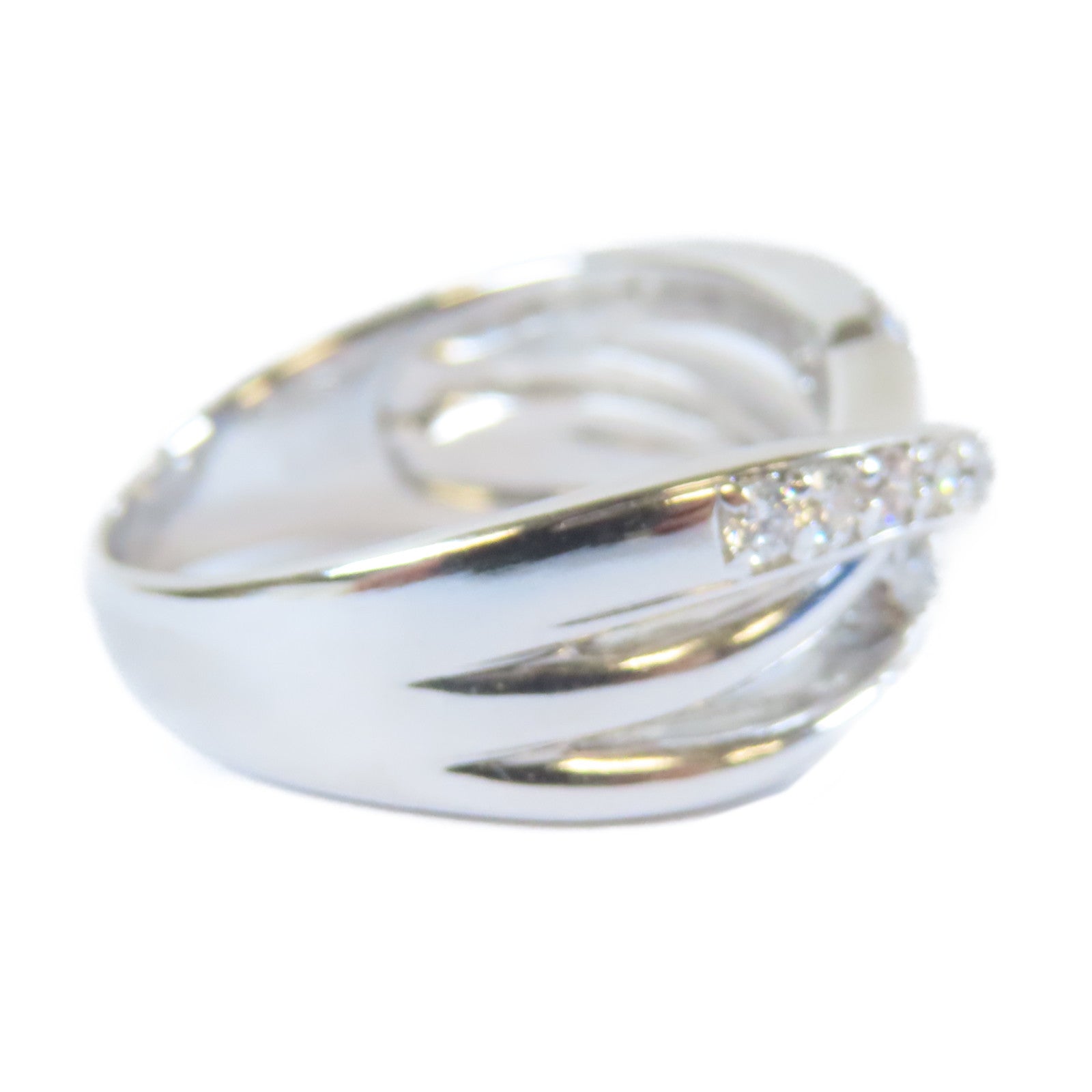 JEWELRY PT900鉑金Diamond Ring0.194ct/0.107ct鑽石戒指US#6.5