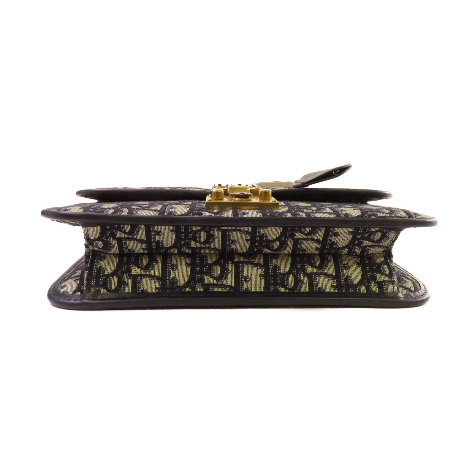 Dior Oblique Jacquard帆布Dioraddict Shoulder Bag金扣肩背袋寶藍色/啡色