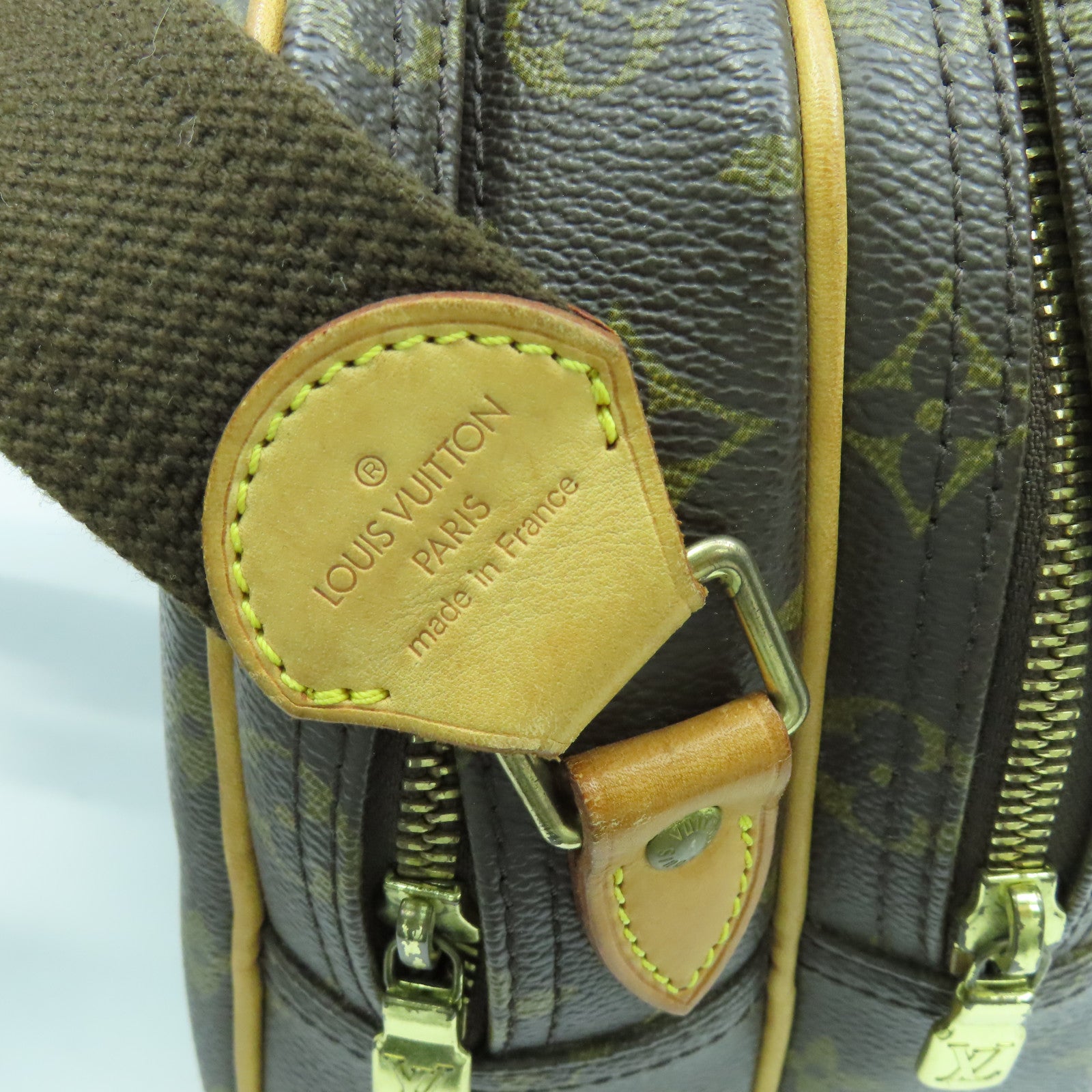 LOUIS VUITTON Monogram Reporter金扣肩背袋啡色
