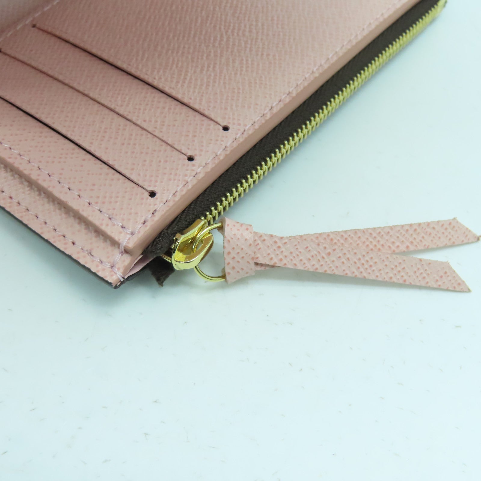 LOUIS VUITTON Monogram Victorine金扣錢包啡色/粉紅色
