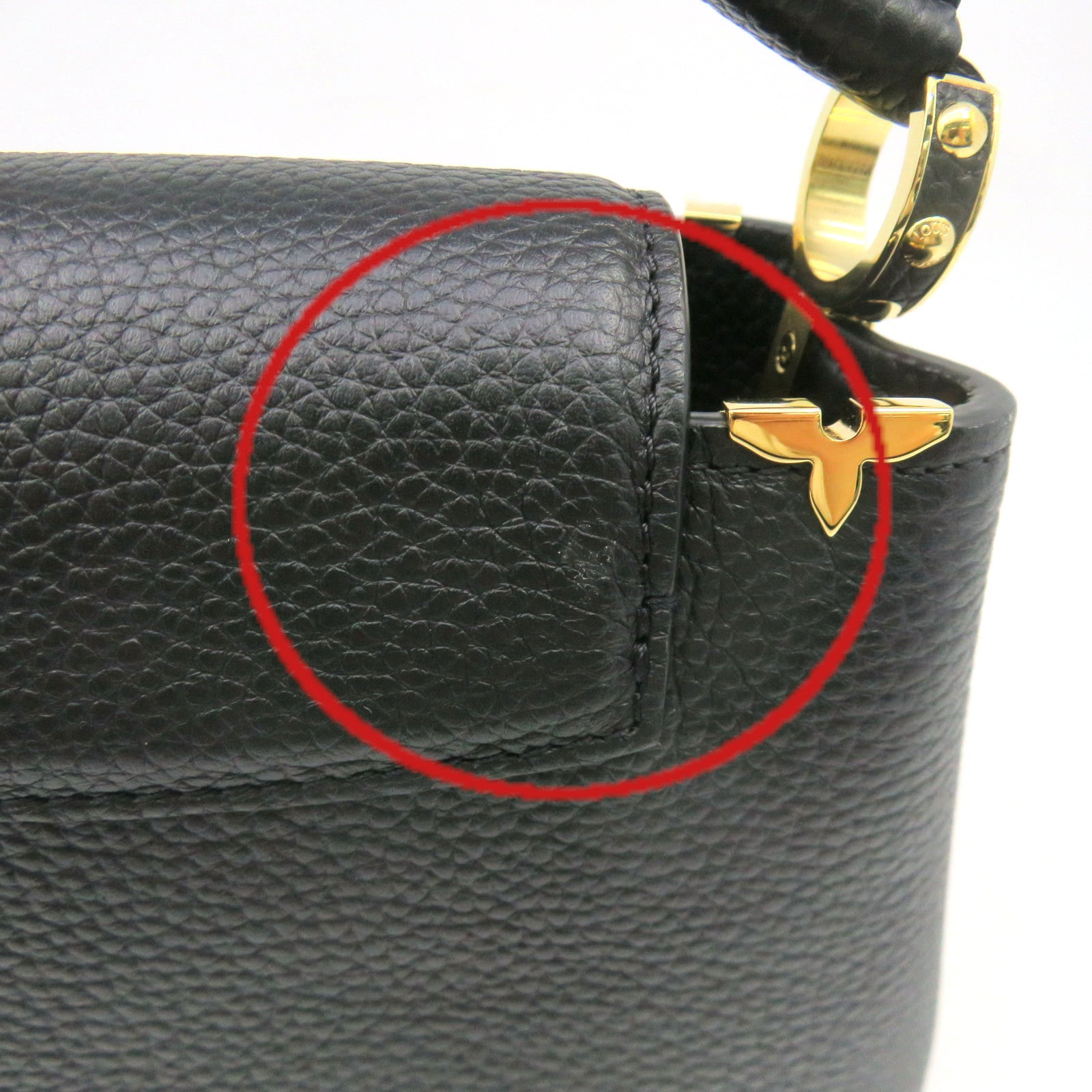 LOUIS VUITTON Taurillon Capucines Mini 2Way Shoulder Bag手挽肩背兩用袋黑色