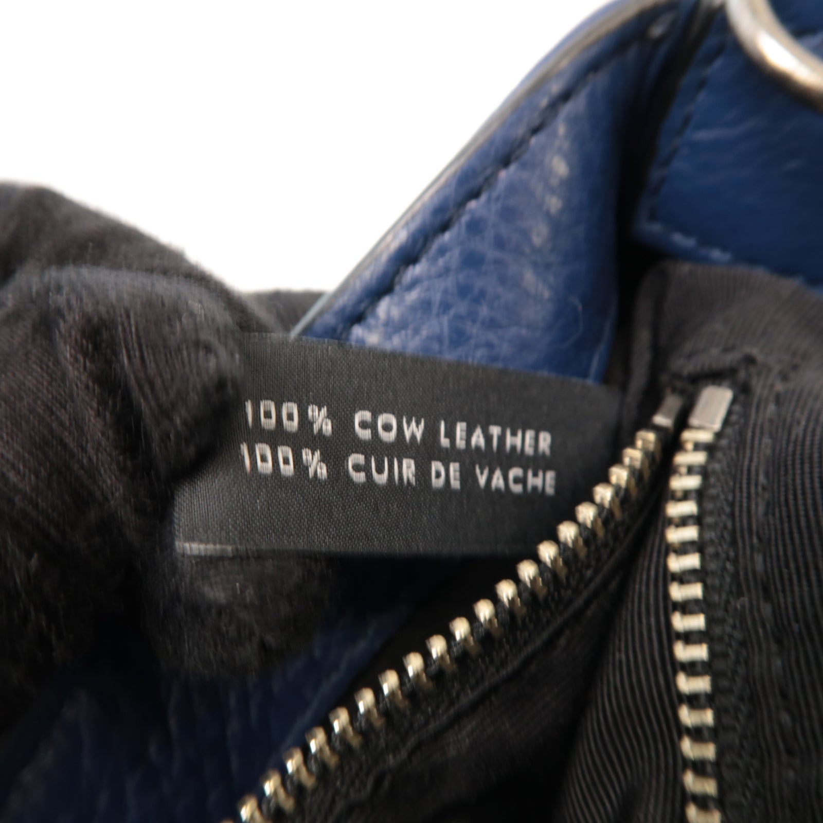 MARC JACOBS 牛皮皮革Shoulder Bag銀扣肩背袋藍色