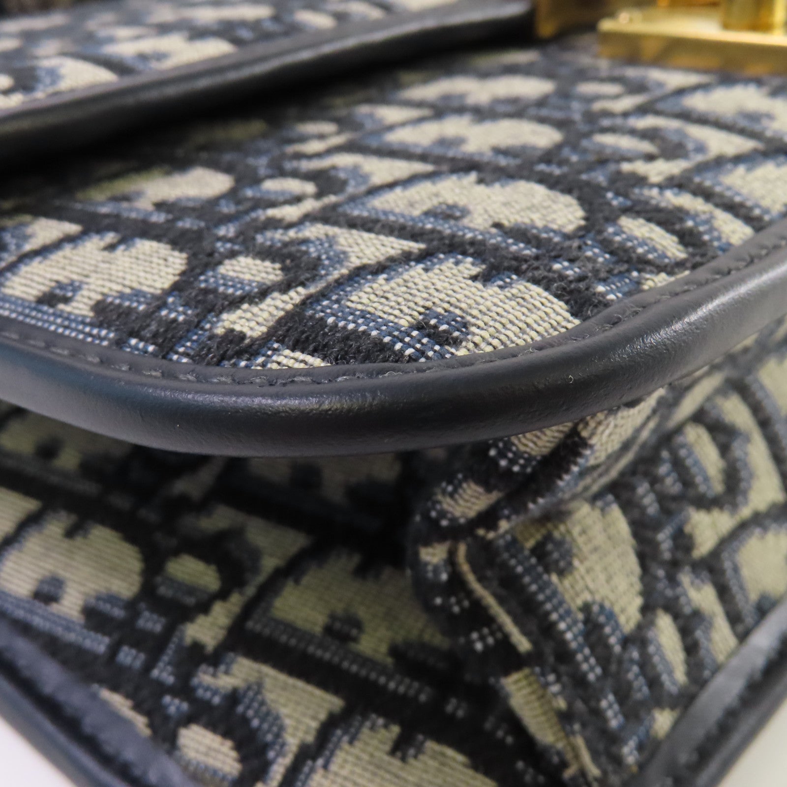 Dior Oblique Jacquard帆布Dioraddict Shoulder Bag金扣肩背袋寶藍色/啡色