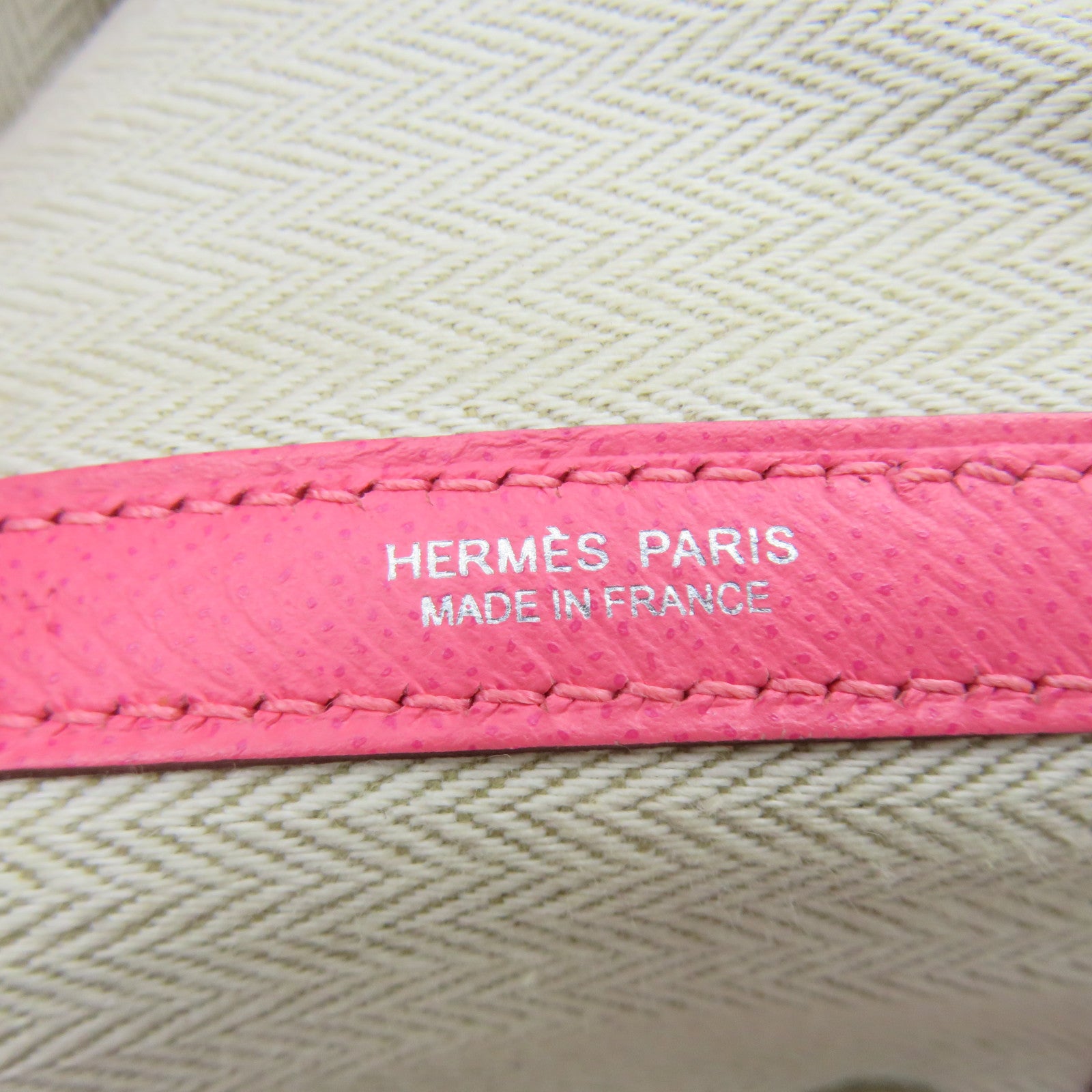 HERMES 【激減優惠】Epsom皮革Garden Party PM Tote Bag手挽袋粉紅色