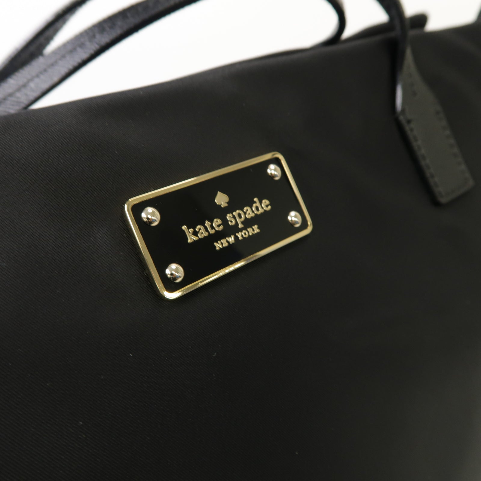 Kate Spade 尼龍Tote Bag金扣黒色