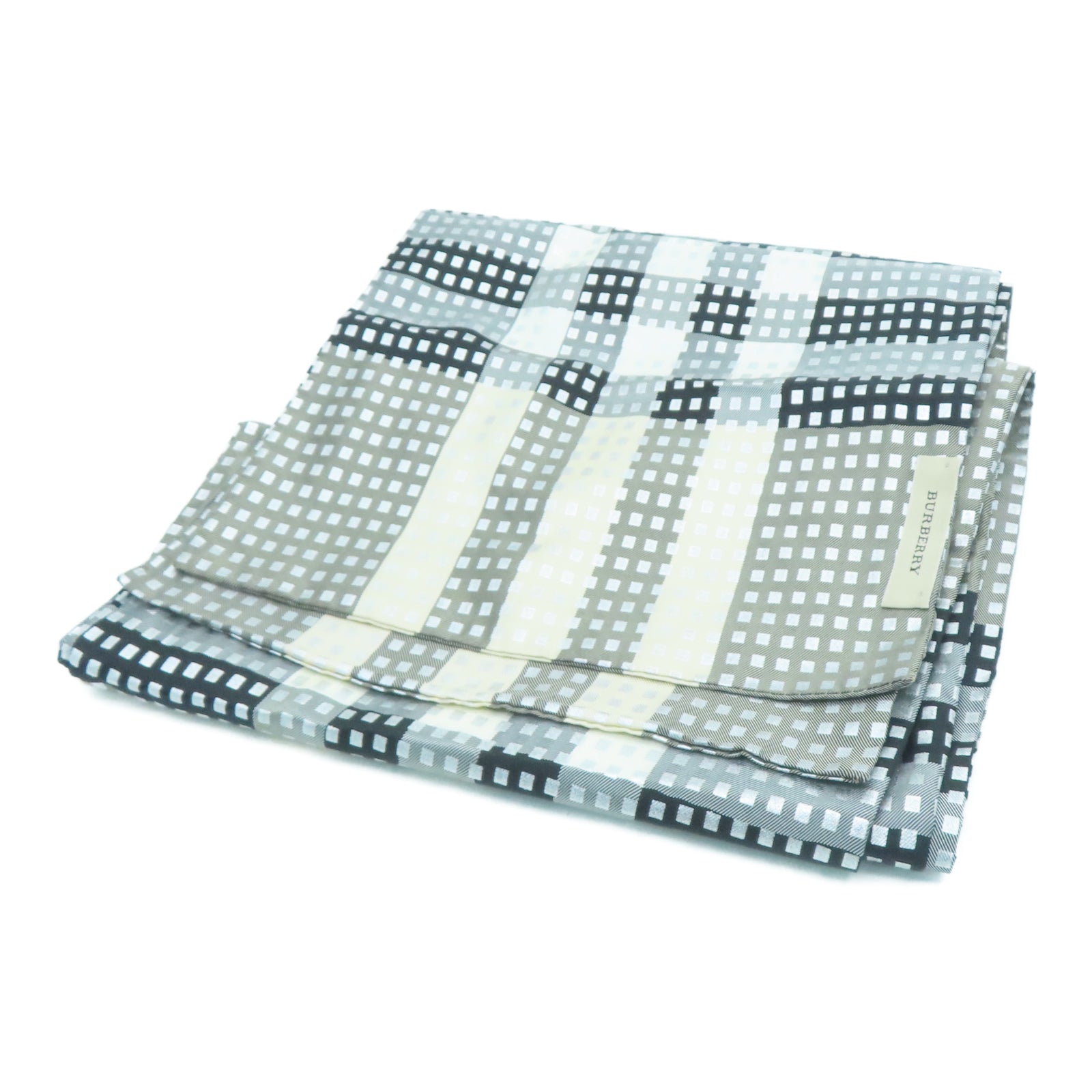 BURBERRY 丝质Scarf丝巾啡色/黑色