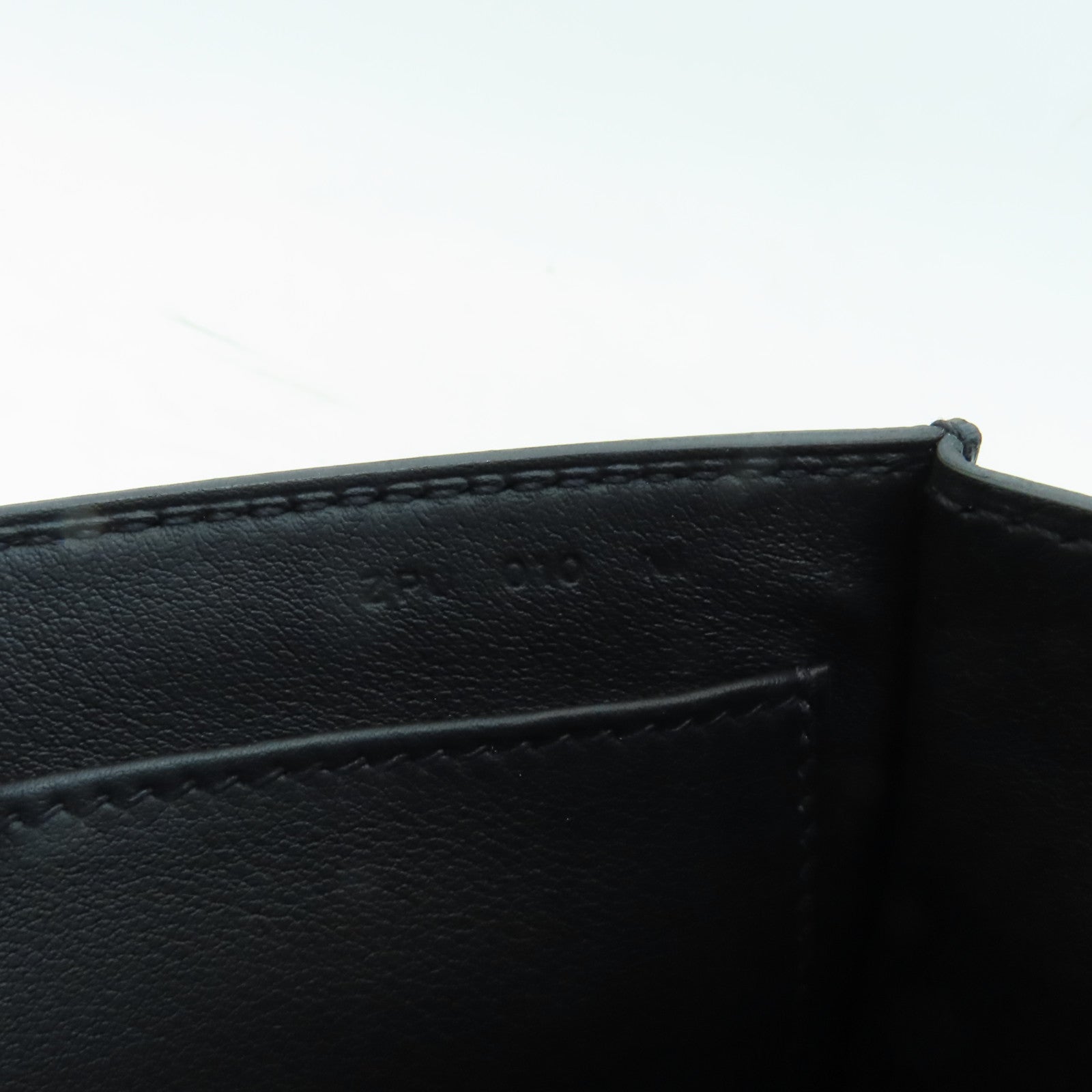 HERMES Chevre皮革Geta金扣肩背袋黑色