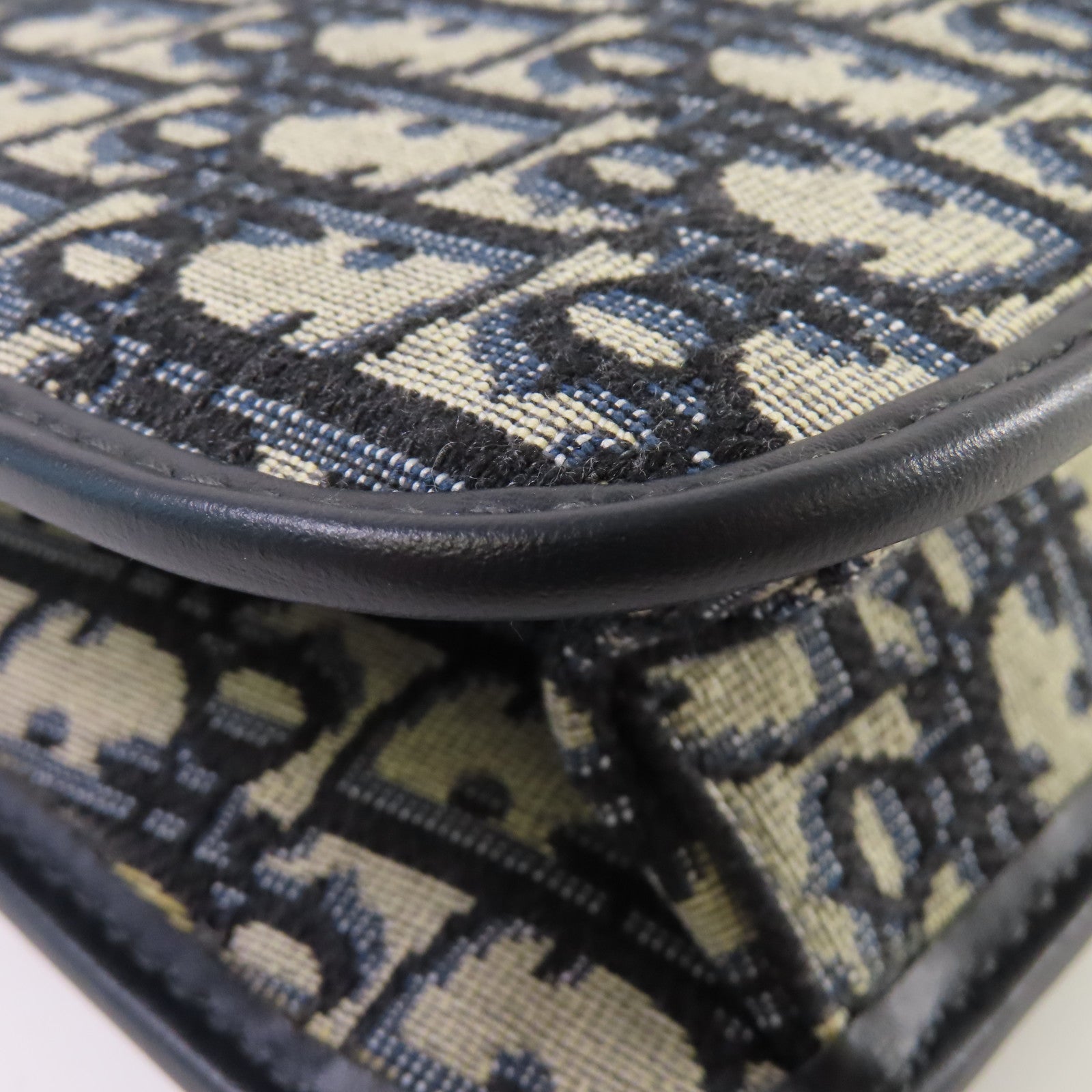Dior Oblique Jacquard帆布Dioraddict Shoulder Bag金扣肩背袋寶藍色/啡色