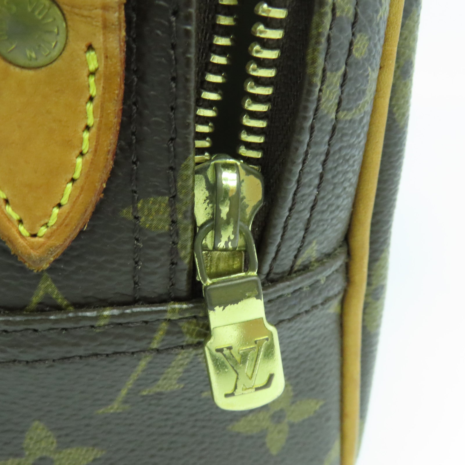 LOUIS VUITTON Monogram Reporter金扣肩背袋啡色