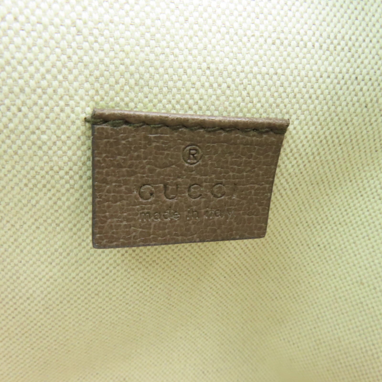 GUCCI 塗層帆布GG  Supreme Medium Messenger金扣肩背袋啡色