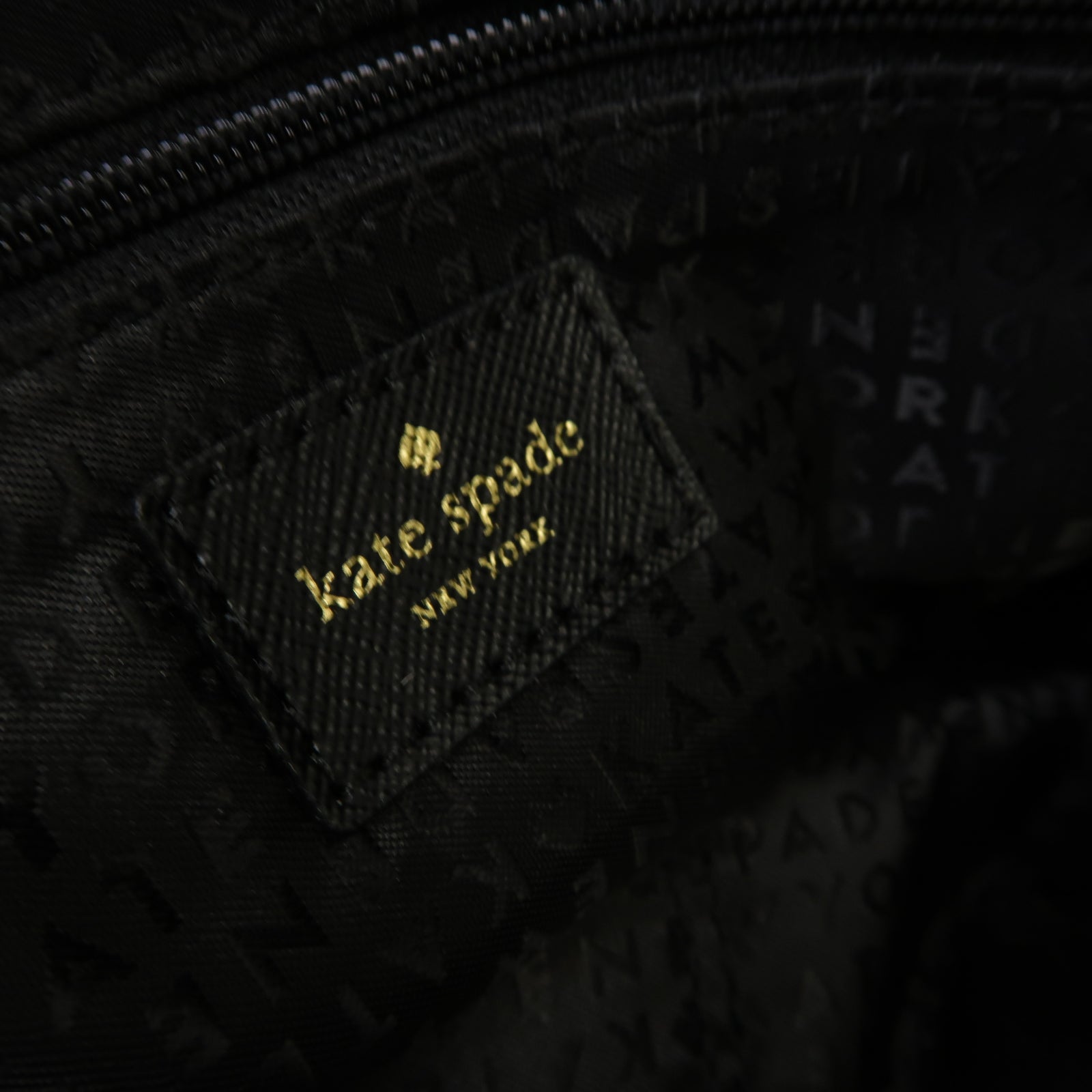 Kate Spade 尼龍Tote Bag金扣黒色