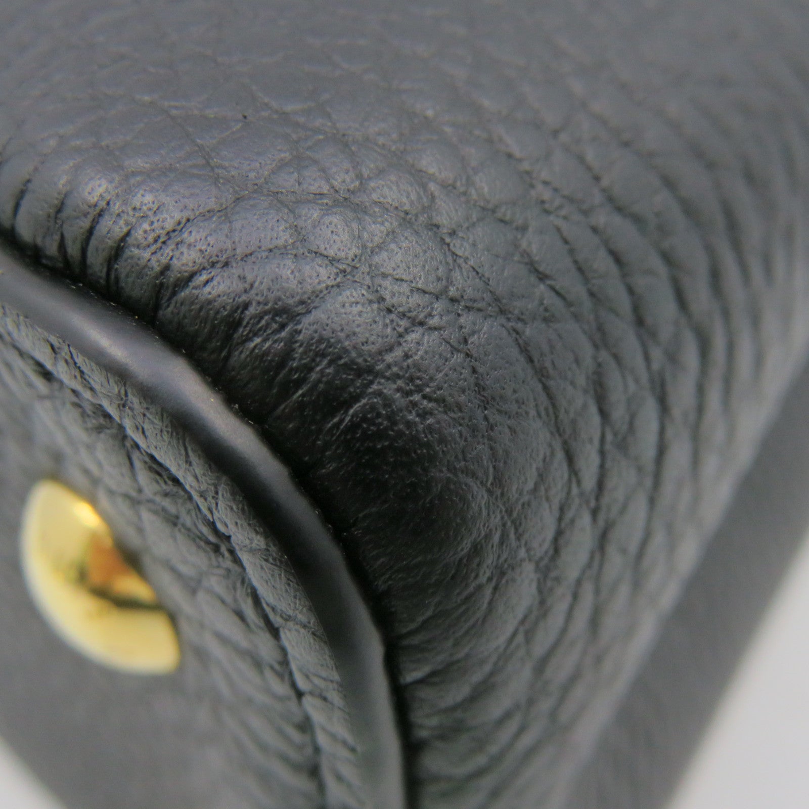 LOUIS VUITTON Taurillon Capucines Mini 2Way Shoulder Bag手挽肩背兩用袋黑色