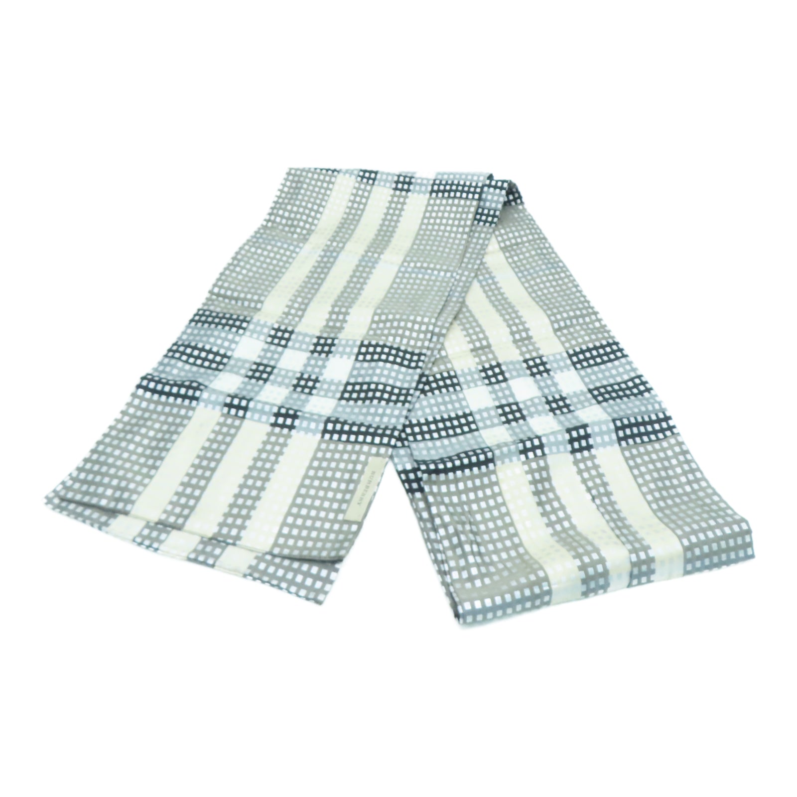 BURBERRY 丝质Scarf丝巾啡色/黑色