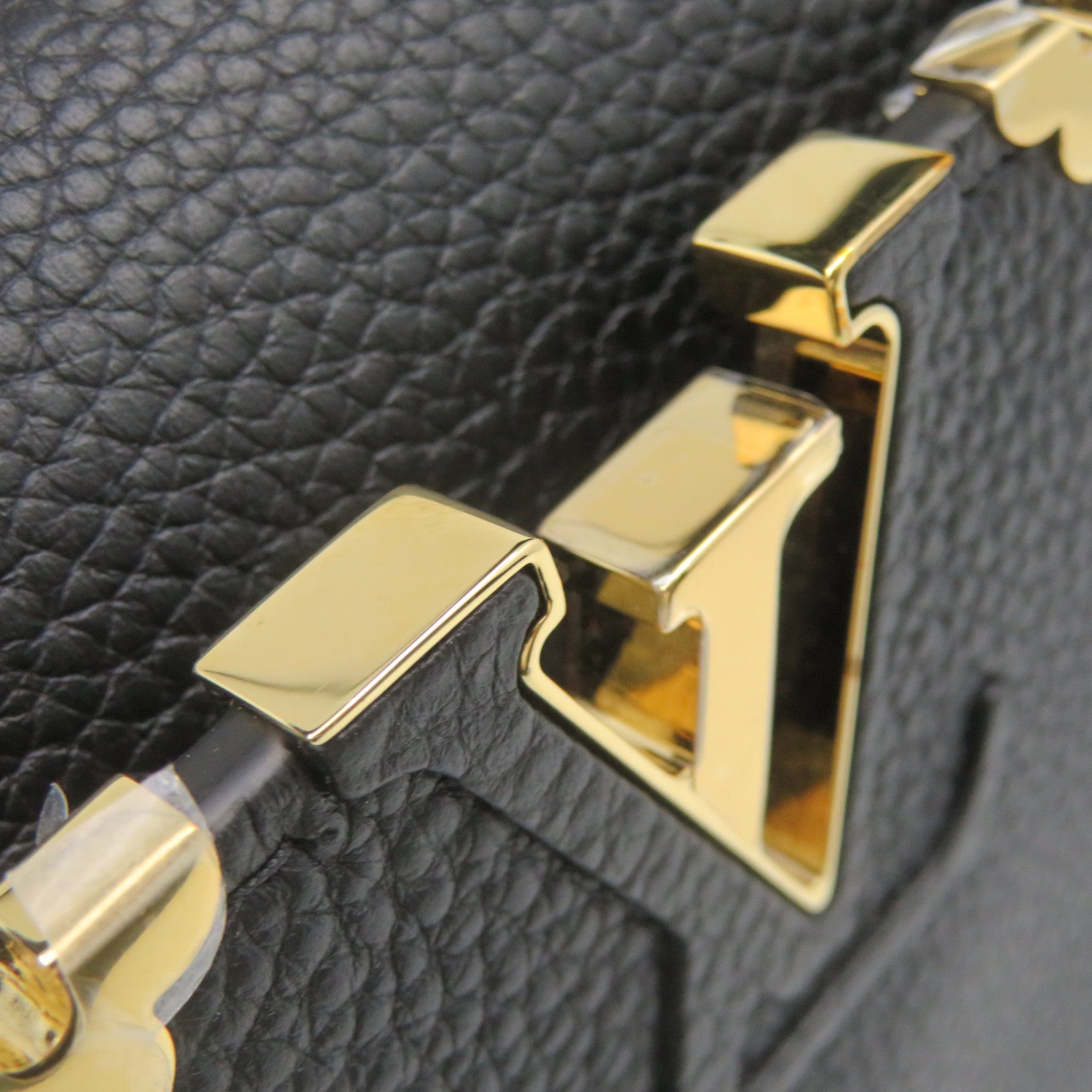 LOUIS VUITTON Taurillon Capucines Mini 2Way Shoulder Bag手挽肩背兩用袋黑色